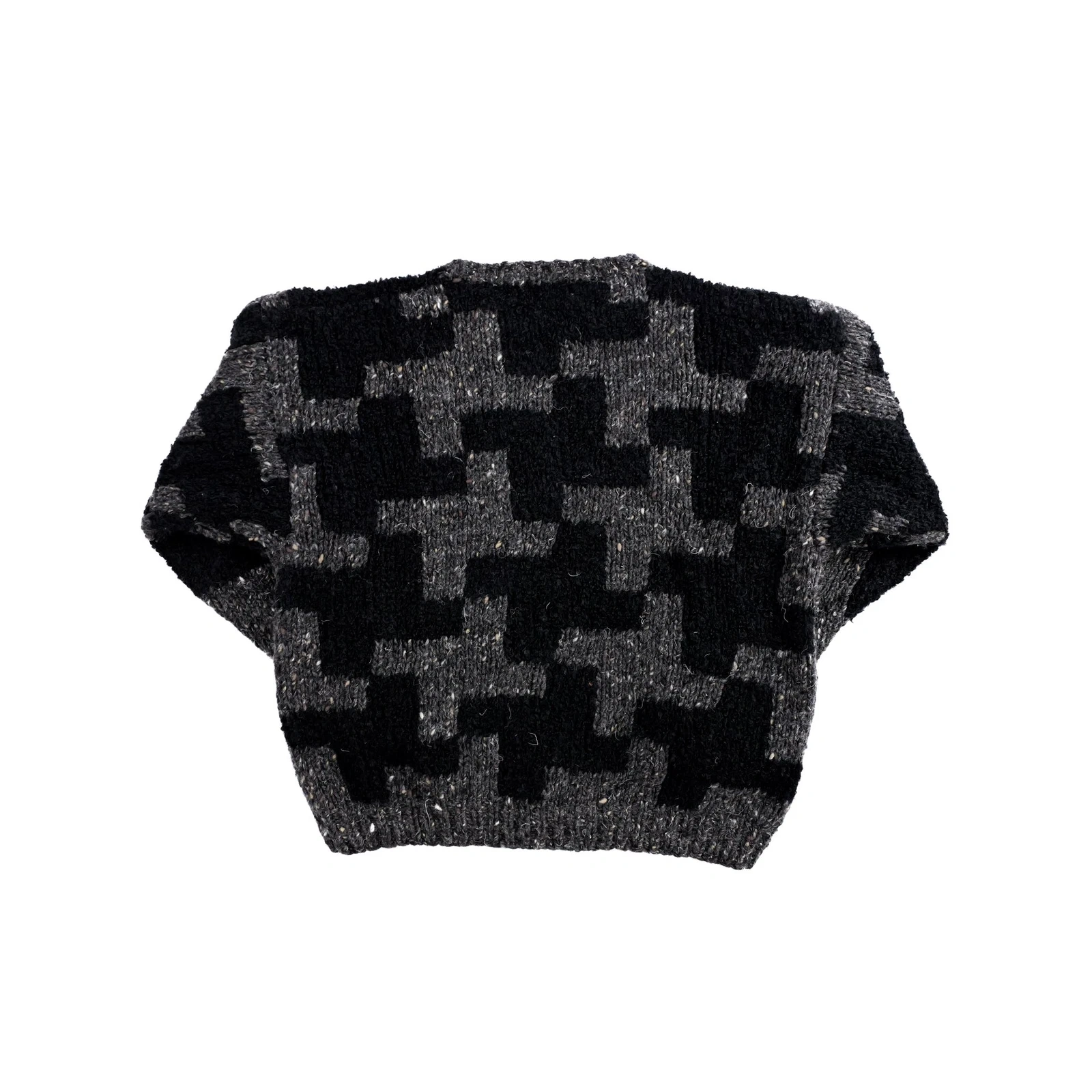 JUN Wool pull Anthracite vintage, passéist — photo 12