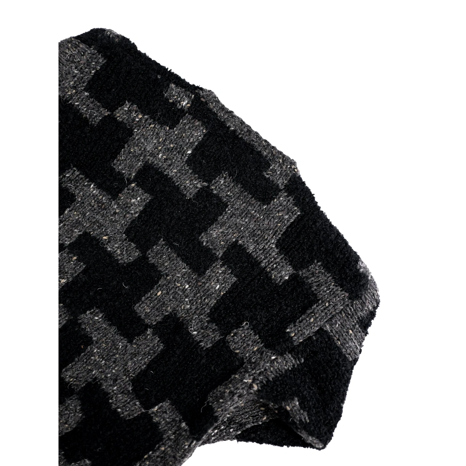 JUN Wool pull Anthracite vintage, passéist — photo 13