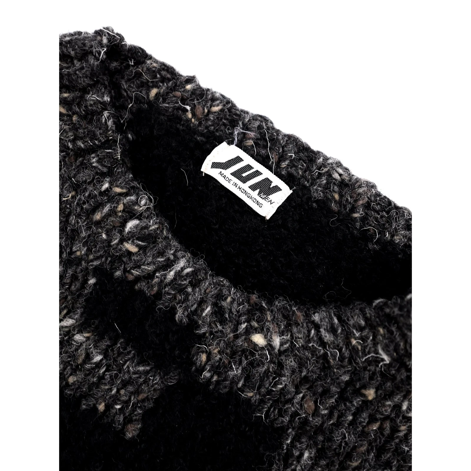 JUN Wool pull Anthracite vintage, passéist — photo 5