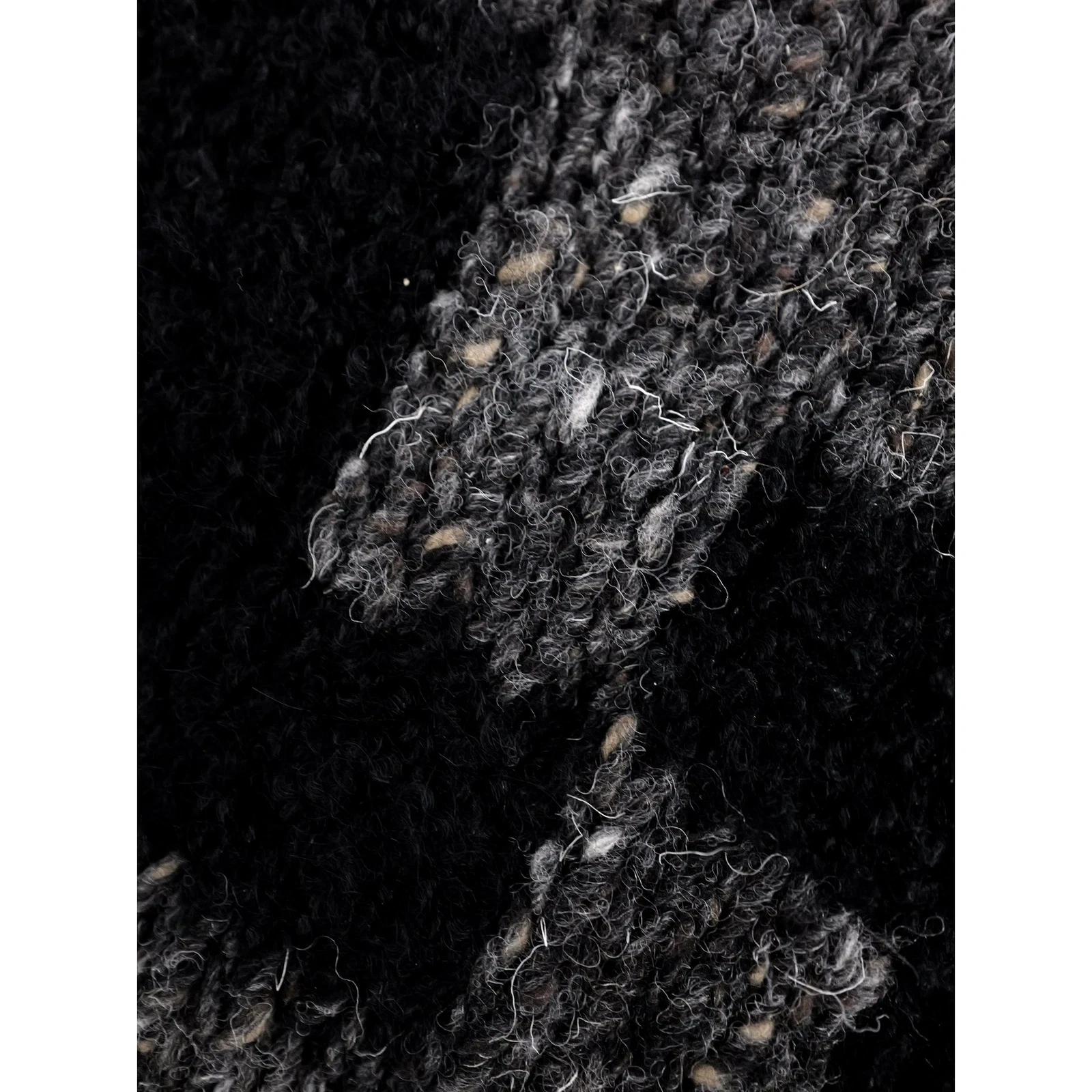 JUN Wool pull Anthracite vintage, passéist — photo 8
