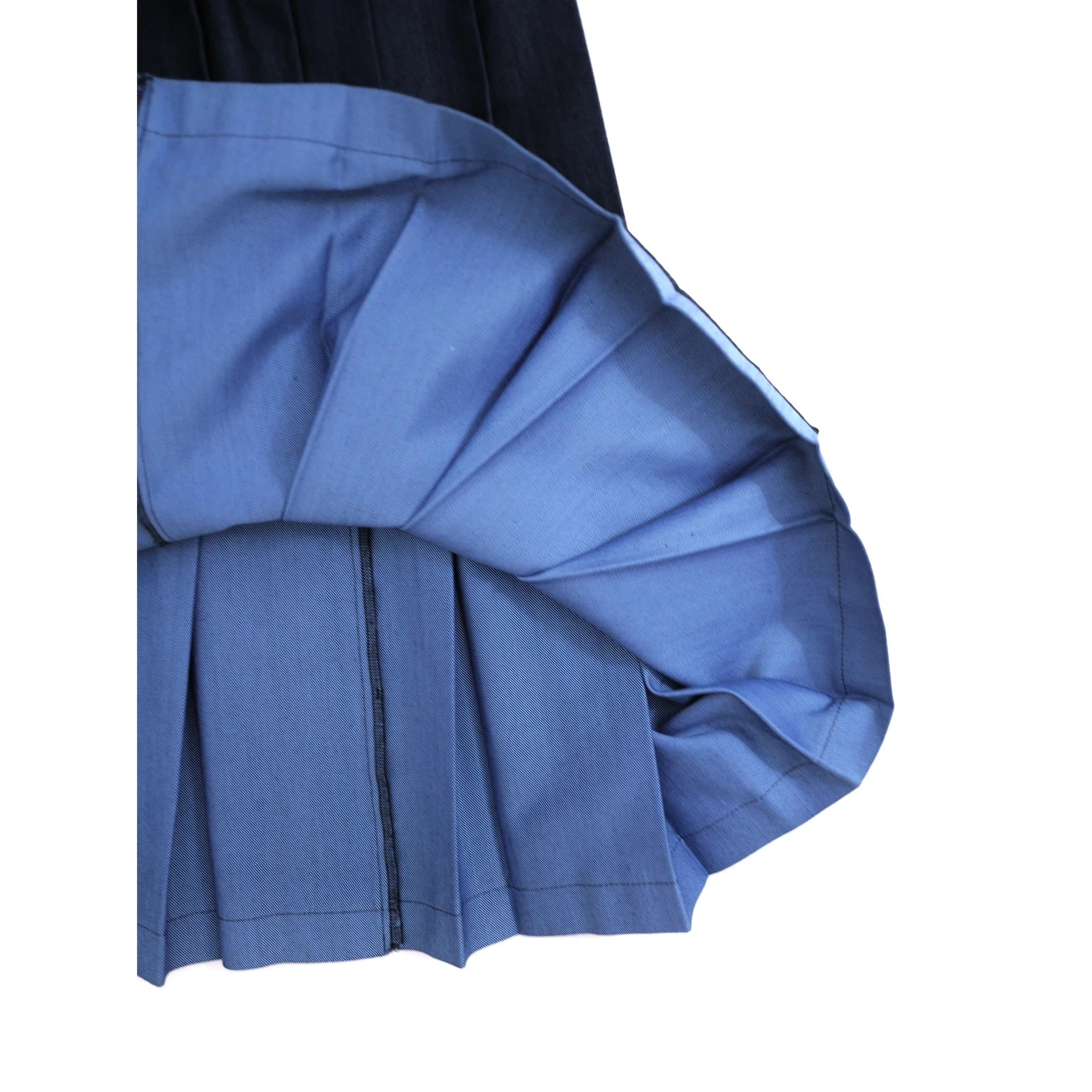 COMME DES GARÇONS Jupe mi-longue Marine vintage, passéist — photo 6