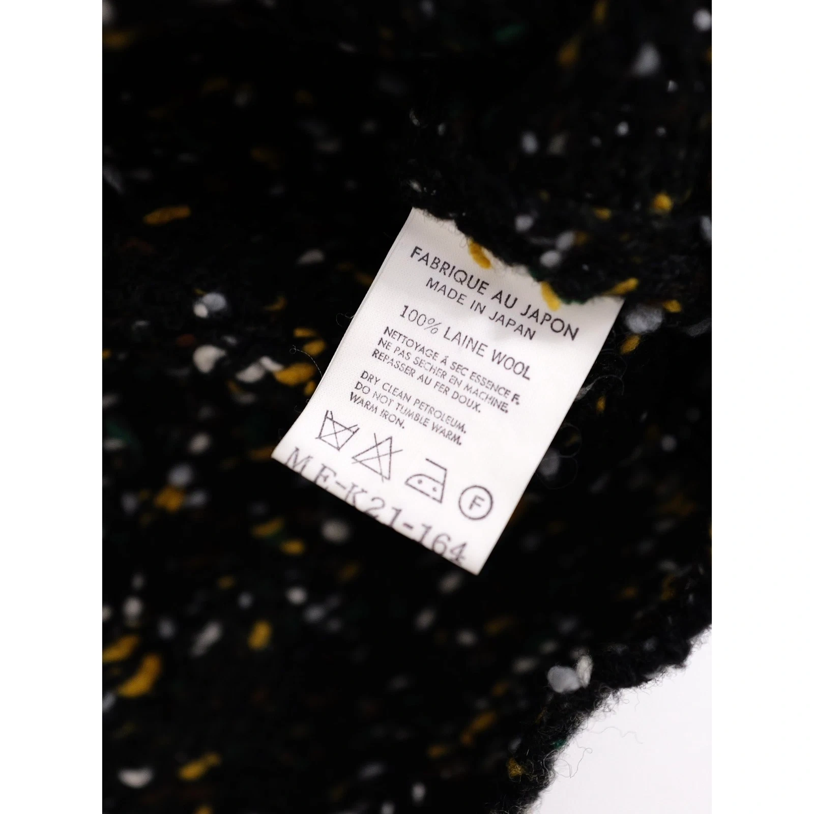 YOHJI YAMAMOTO Wool pull Multicolore vintage, passéist — photo 12