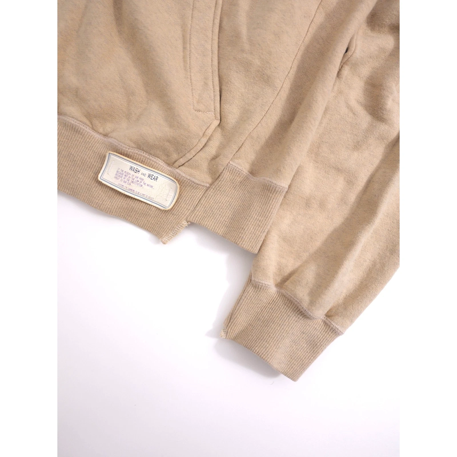 MIHARA YASUHIRO Sweat Beige vintage, passéist — photo 11