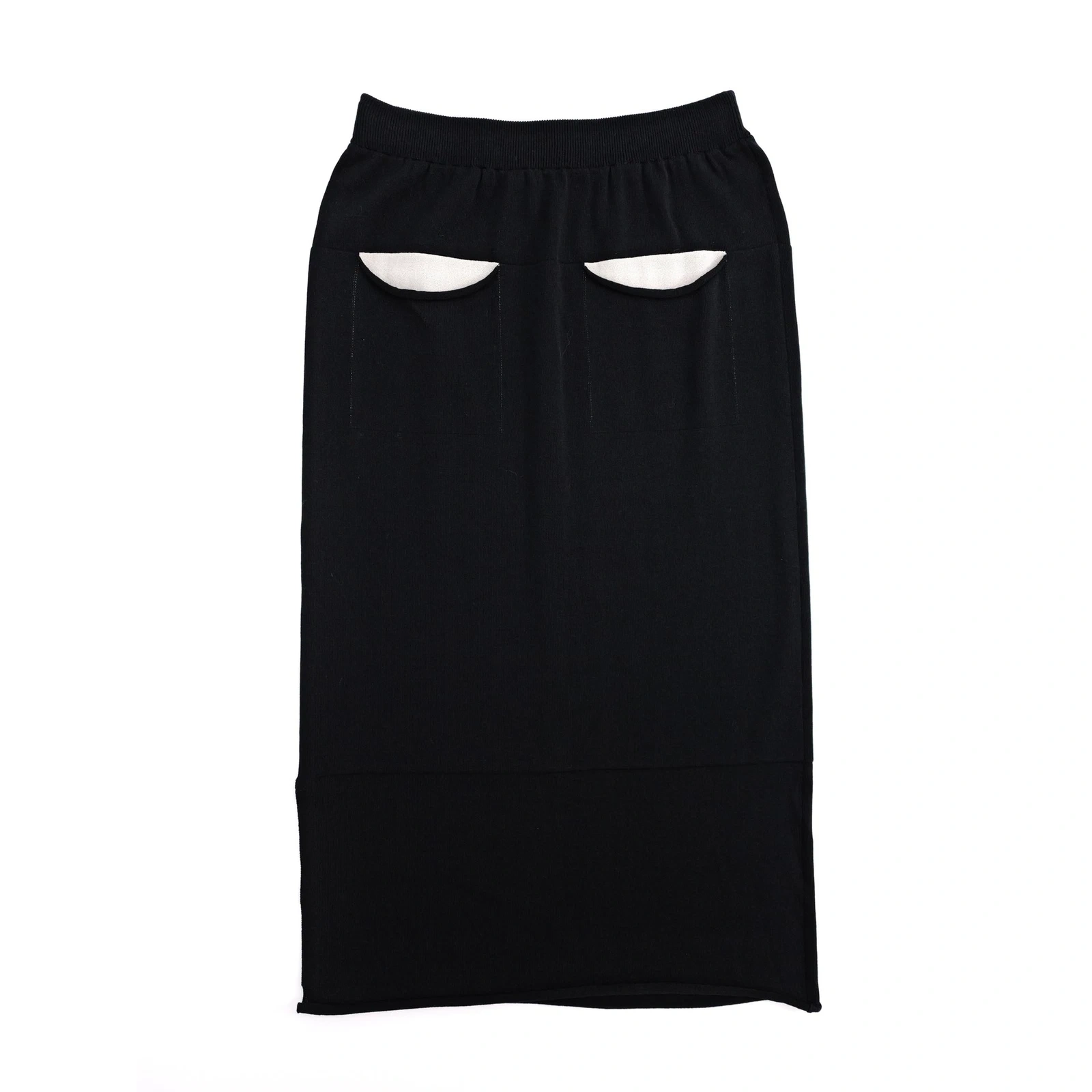 ISSEY MIYAKE Jupe mi-longue Noir vintage, passéist — photo 10