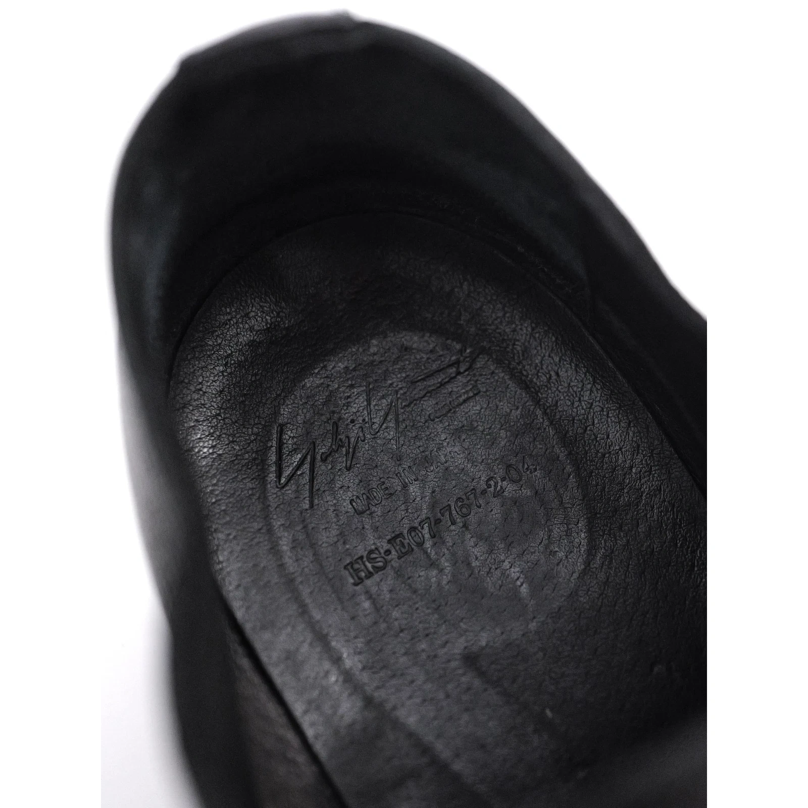 YOHJI YAMAMOTO Leather lace ups Noir vintage, passéist — photo 3