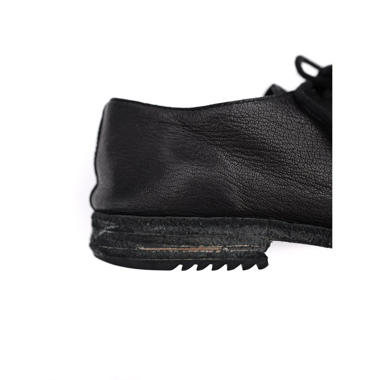 YOHJI YAMAMOTO Leather lace ups Noir vintage, passéist — photo 6