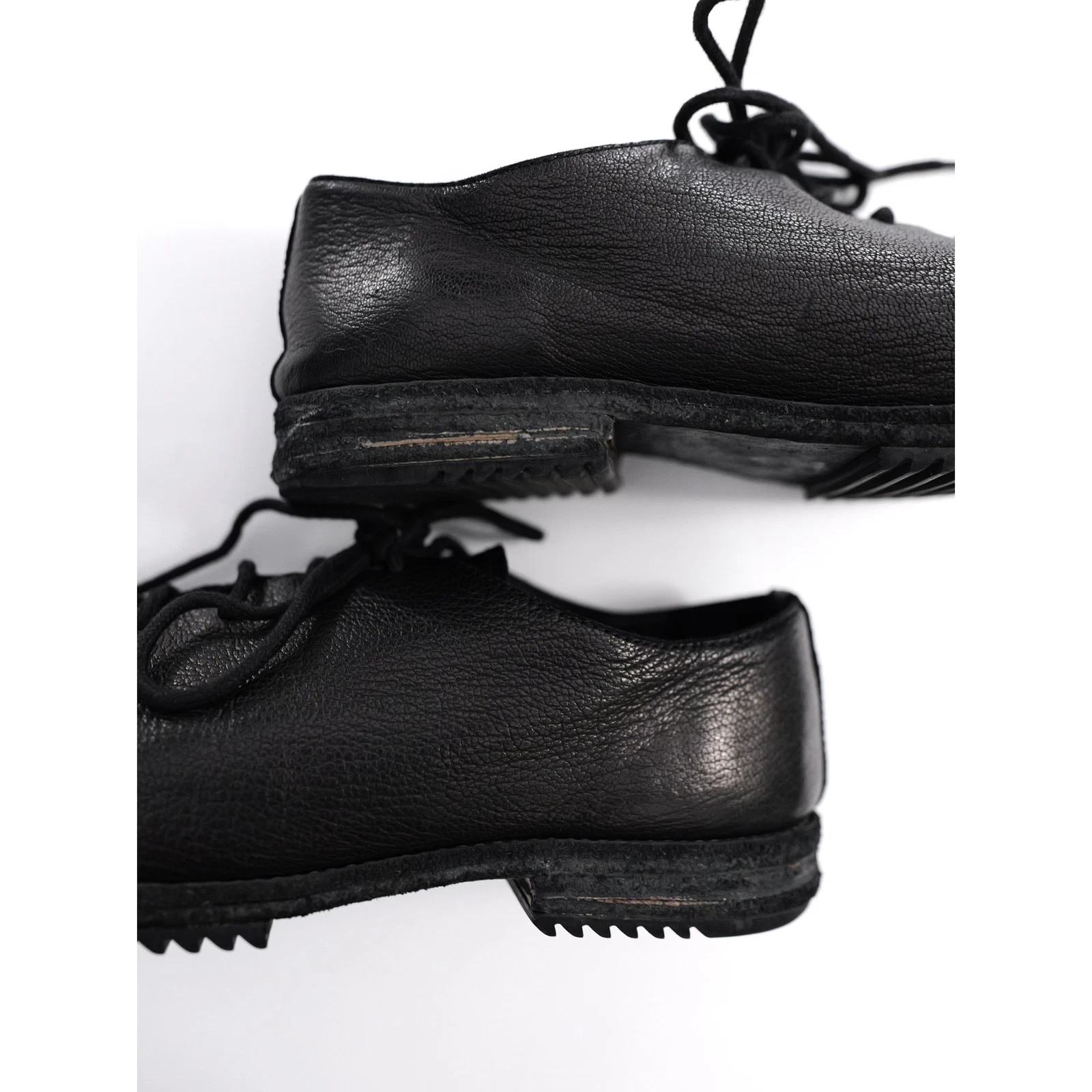 YOHJI YAMAMOTO Leather lace ups Noir vintage, passéist — photo 10