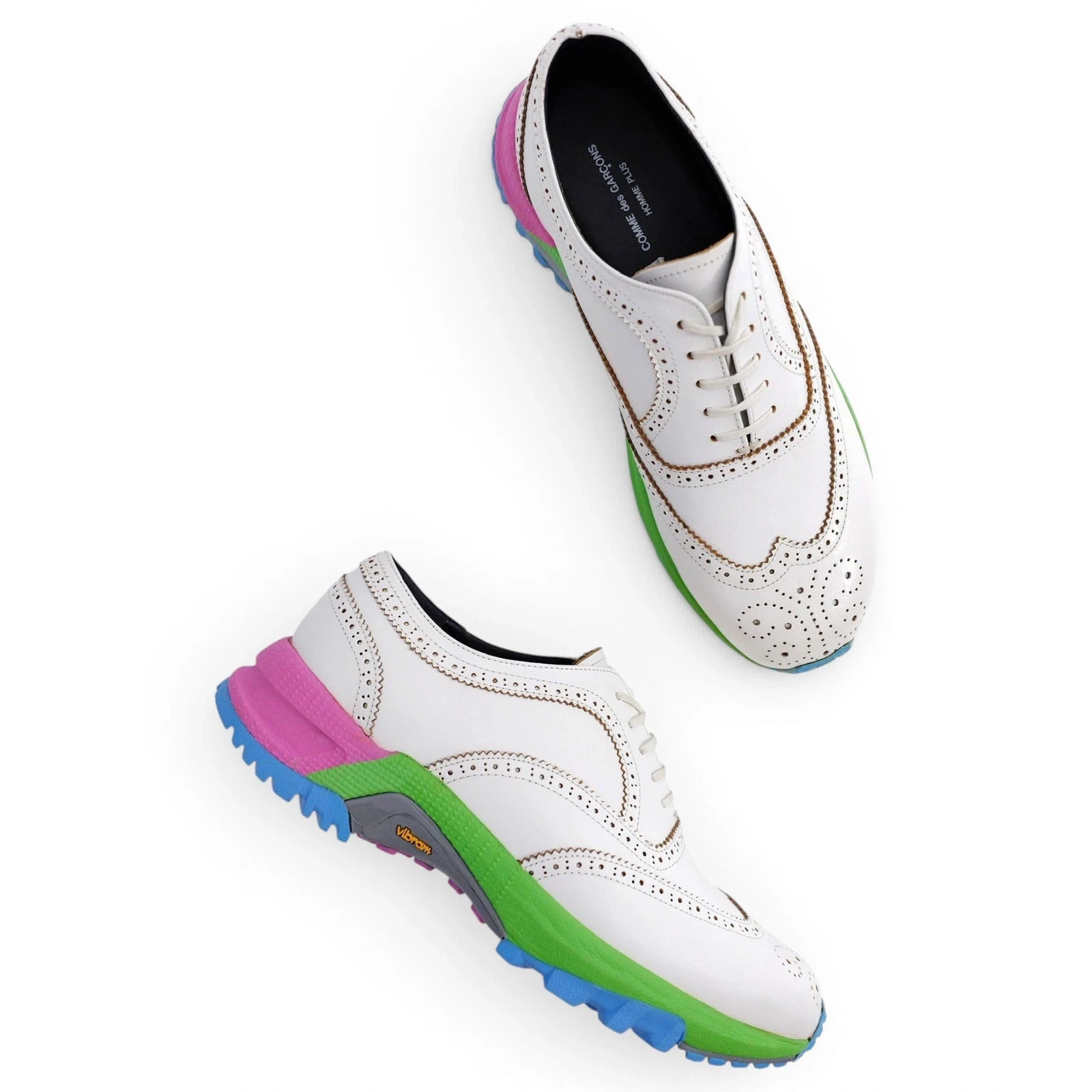 COMME DES GARÇONS Leather trainers Multicolore vintage, passéist — photo 1