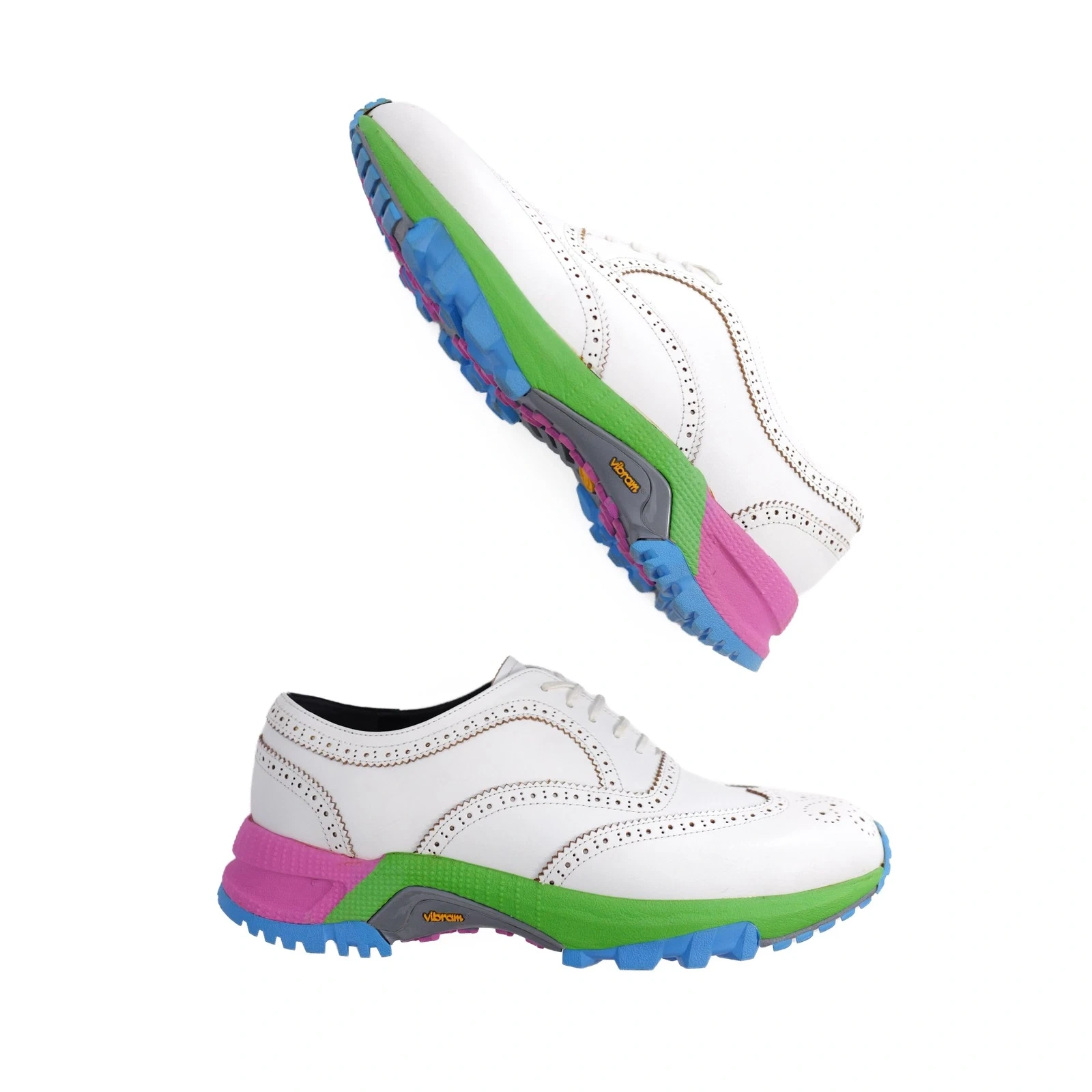COMME DES GARÇONS Leather trainers Multicolore vintage, passéist — photo 3