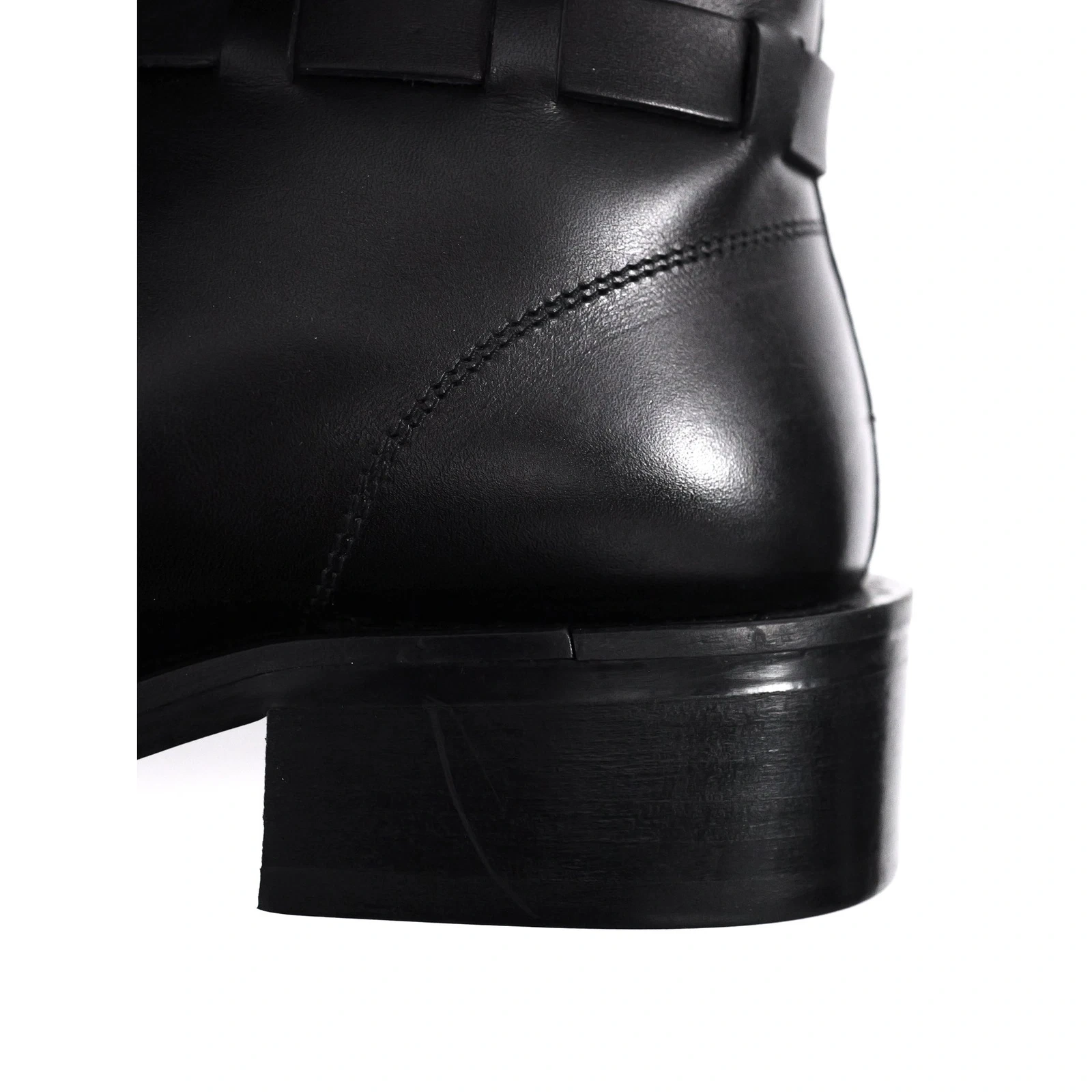 YOHJI YAMAMOTO Leather boots Noir vintage, passéist — photo 10