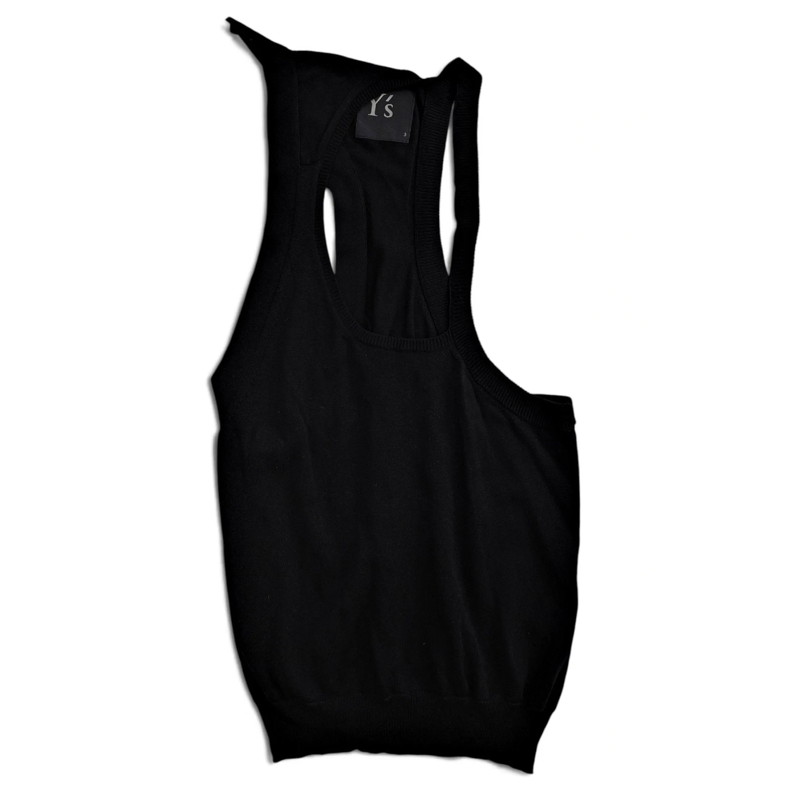 YOHJI YAMAMOTO Camisole Noir vintage, passéist — photo 1