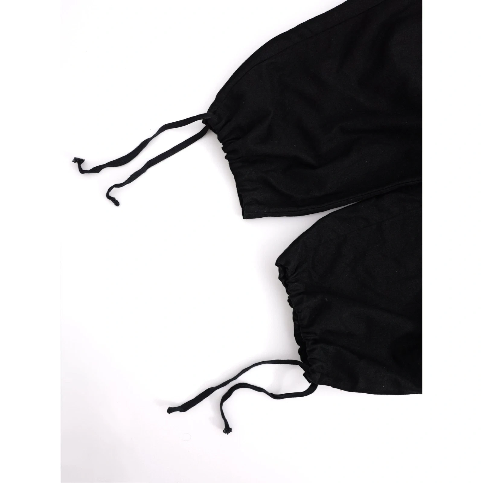 COMME DES GARÇONS Pantalon en lin Noir vintage, passéist — photo 4