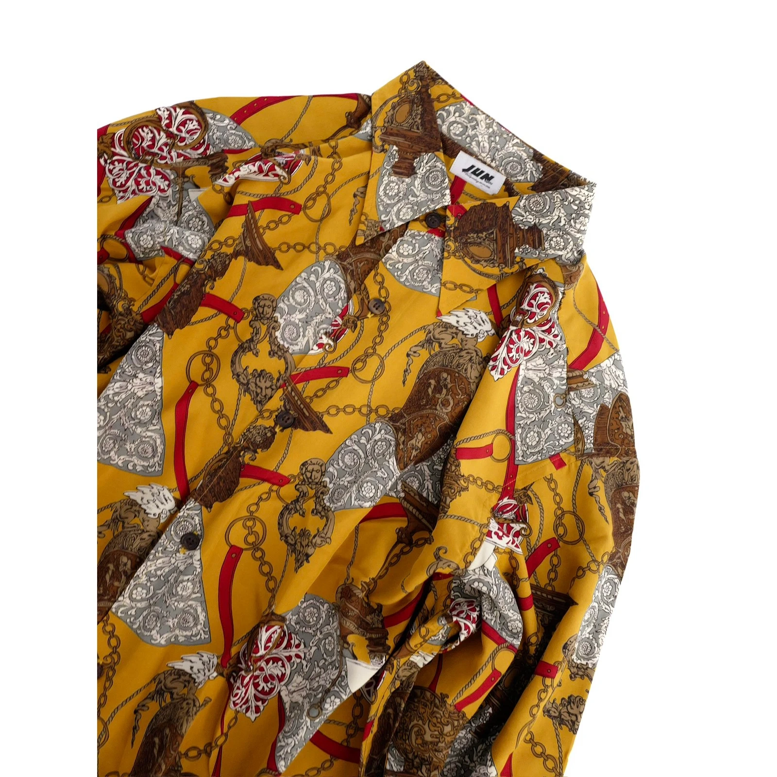 JUN Chemise Jaune vintage, passéist — photo 2