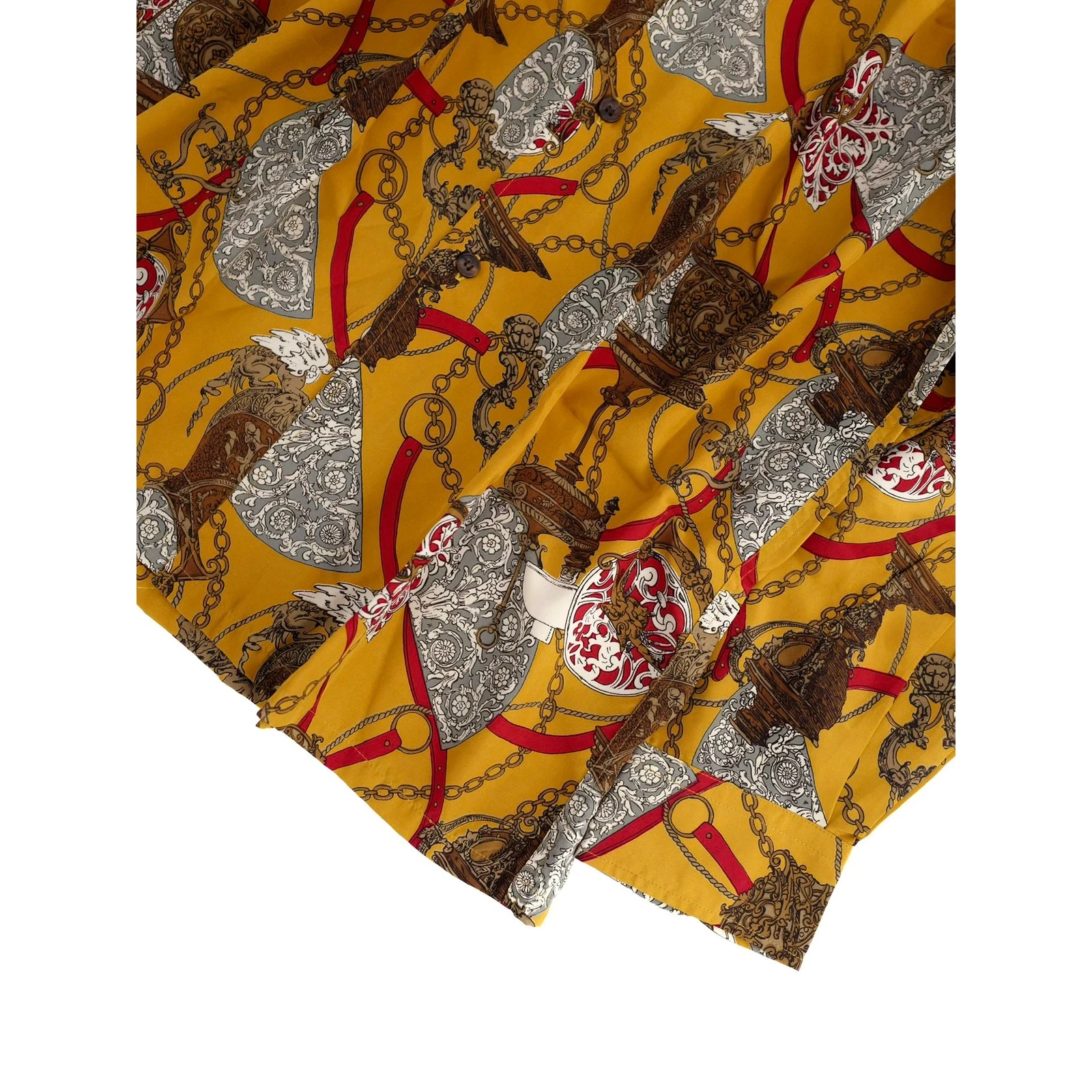 JUN Chemise Jaune vintage, passéist — photo 3
