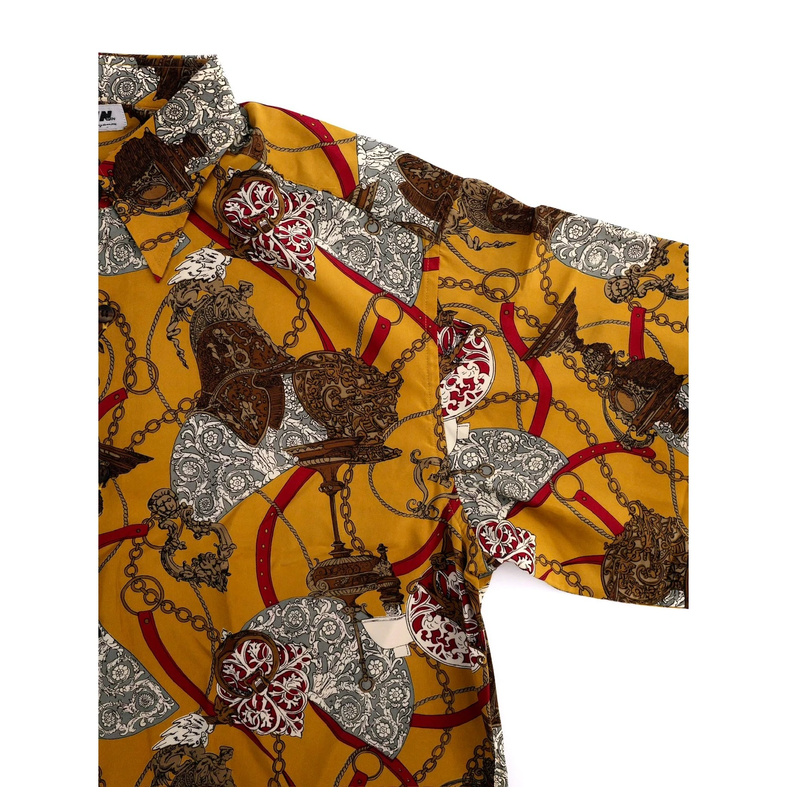 JUN Chemise Jaune vintage, passéist — photo 6
