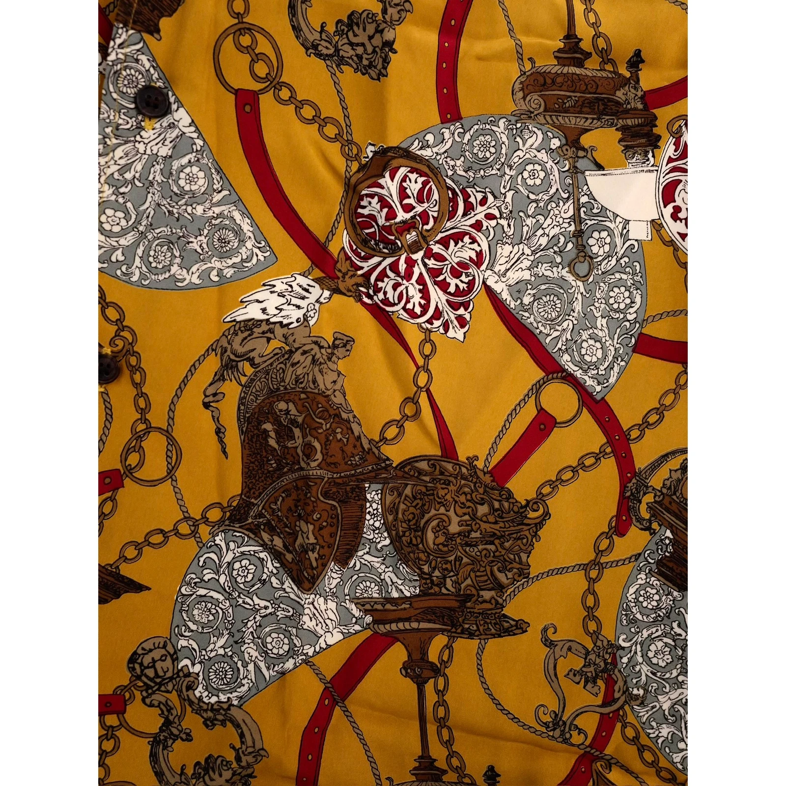 JUN Chemise Jaune vintage, passéist — photo 7