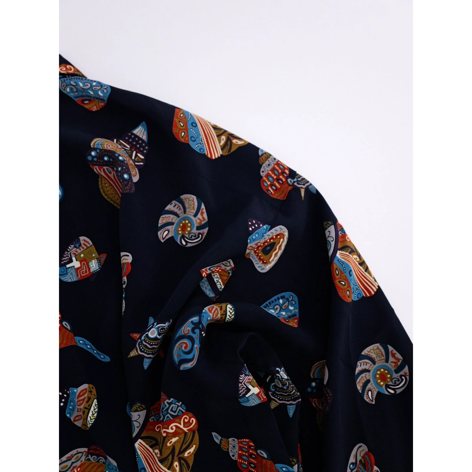 JUN Chemise Marine vintage, passéist — photo 14
