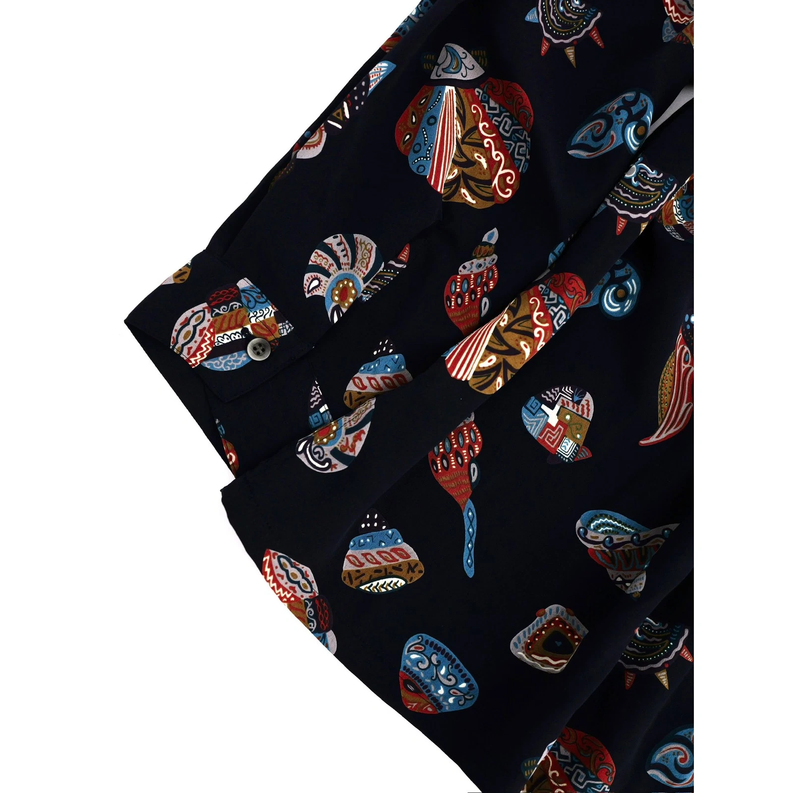 JUN Chemise Marine vintage, passéist — photo 15