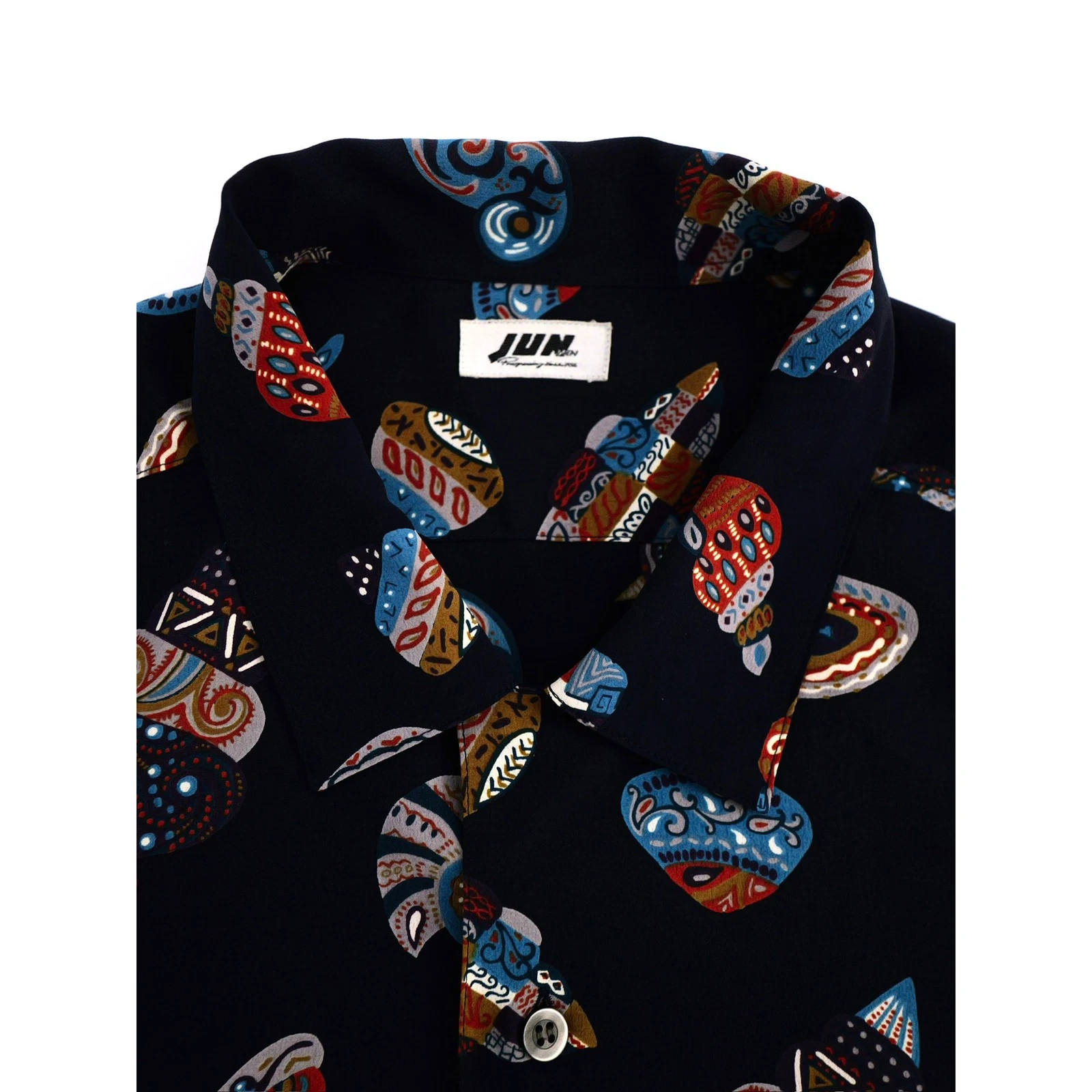 JUN Chemise Marine vintage, passéist — photo 10