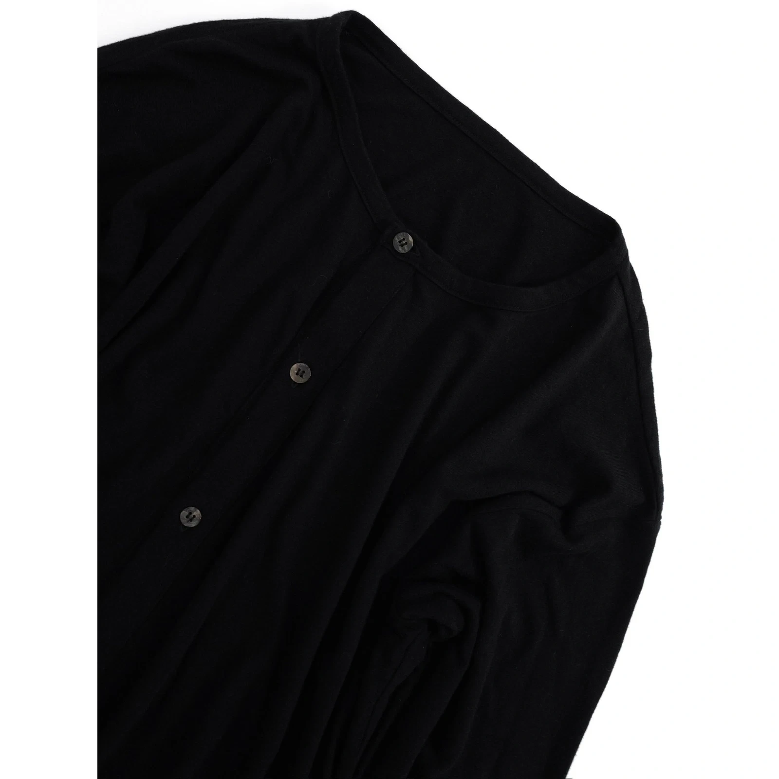 YOHJI YAMAMOTO Cardigan Noir vintage, passéist — photo 2