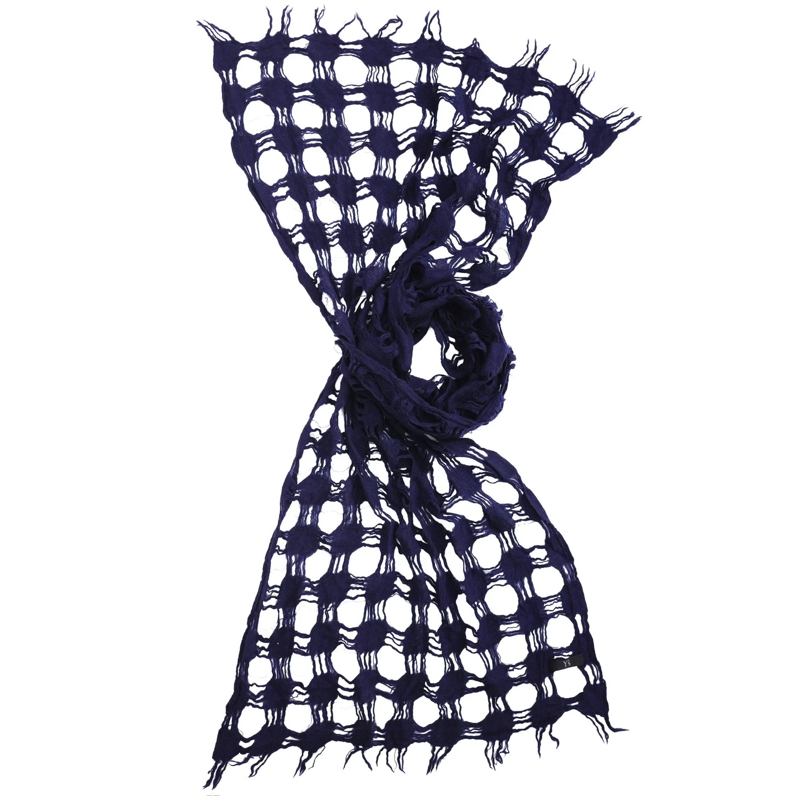 Y'S Écharpe en laine Violet vintage, passéist — photo 7