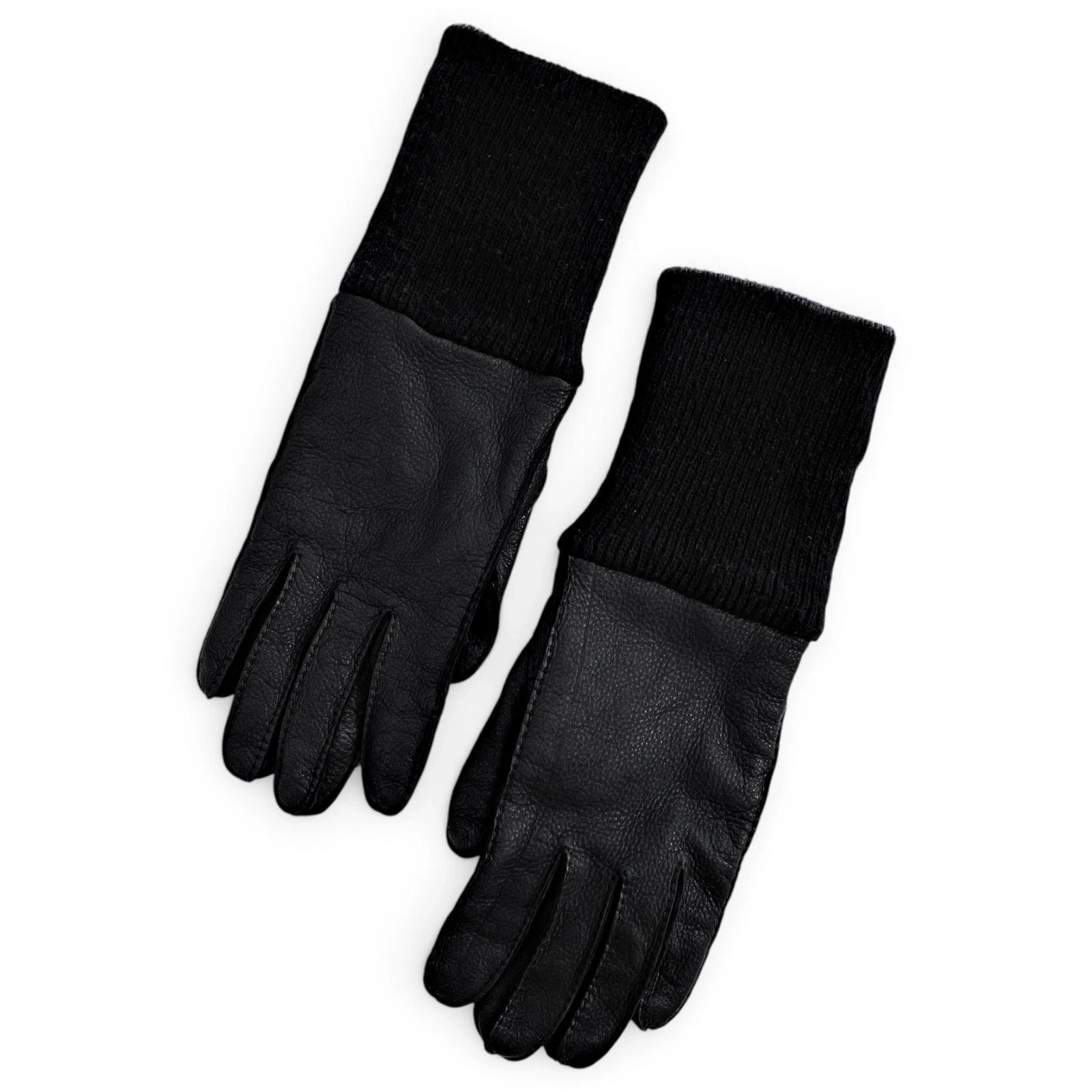 YOHJI YAMAMOTO Leather gloves Noir vintage, passéist — photo 1