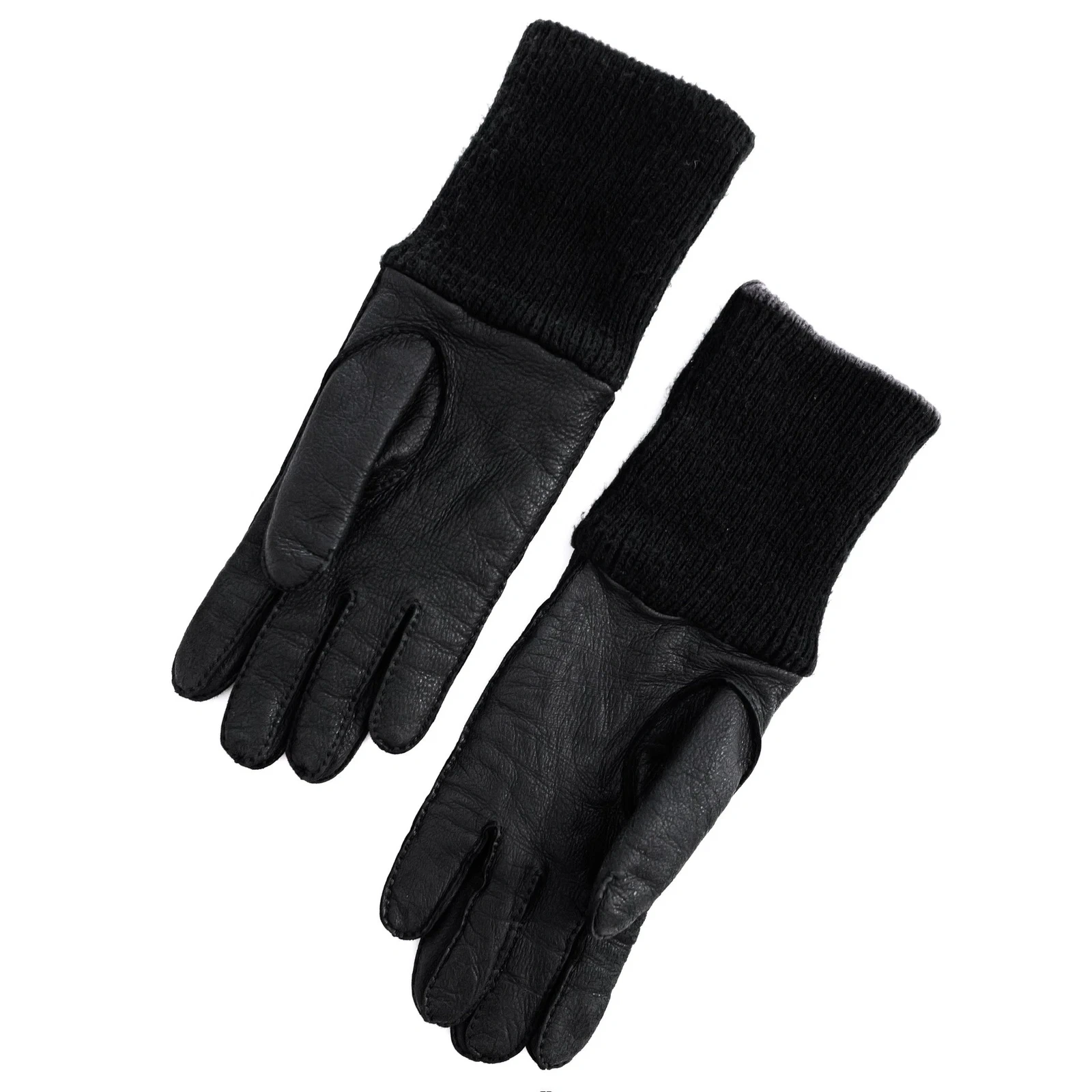YOHJI YAMAMOTO Leather gloves Noir vintage, passéist — photo 8