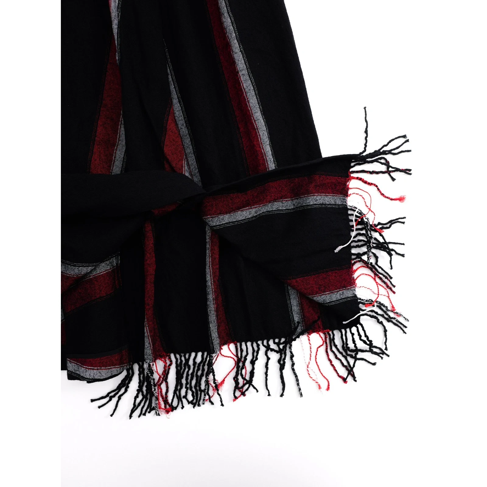 YOHJI YAMAMOTO Jupe en laine Noir vintage, passéist — photo 2
