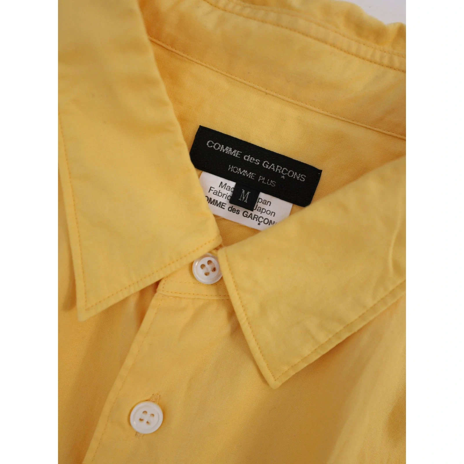 COMME DES GARÇONS Chemise Jaune vintage, passéist — photo 4