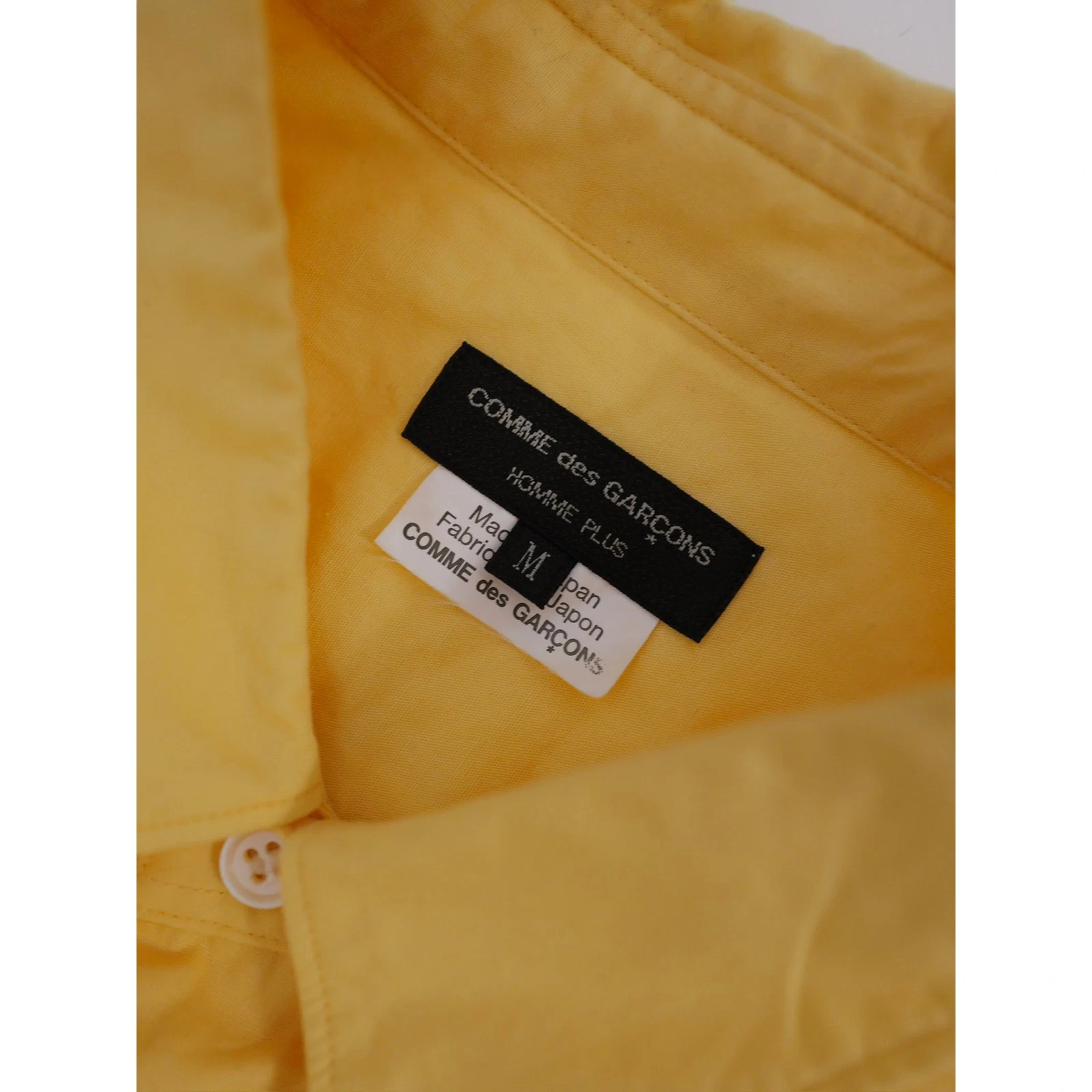 COMME DES GARÇONS Chemise Jaune vintage, passéist — photo 10