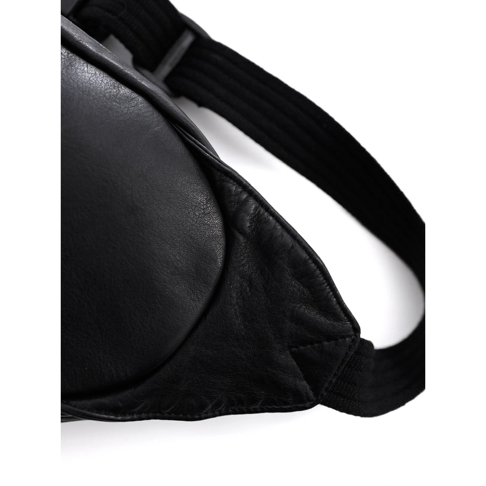 YOHJI YAMAMOTO Sac banane en cuir Noir vintage, passéist — photo 11