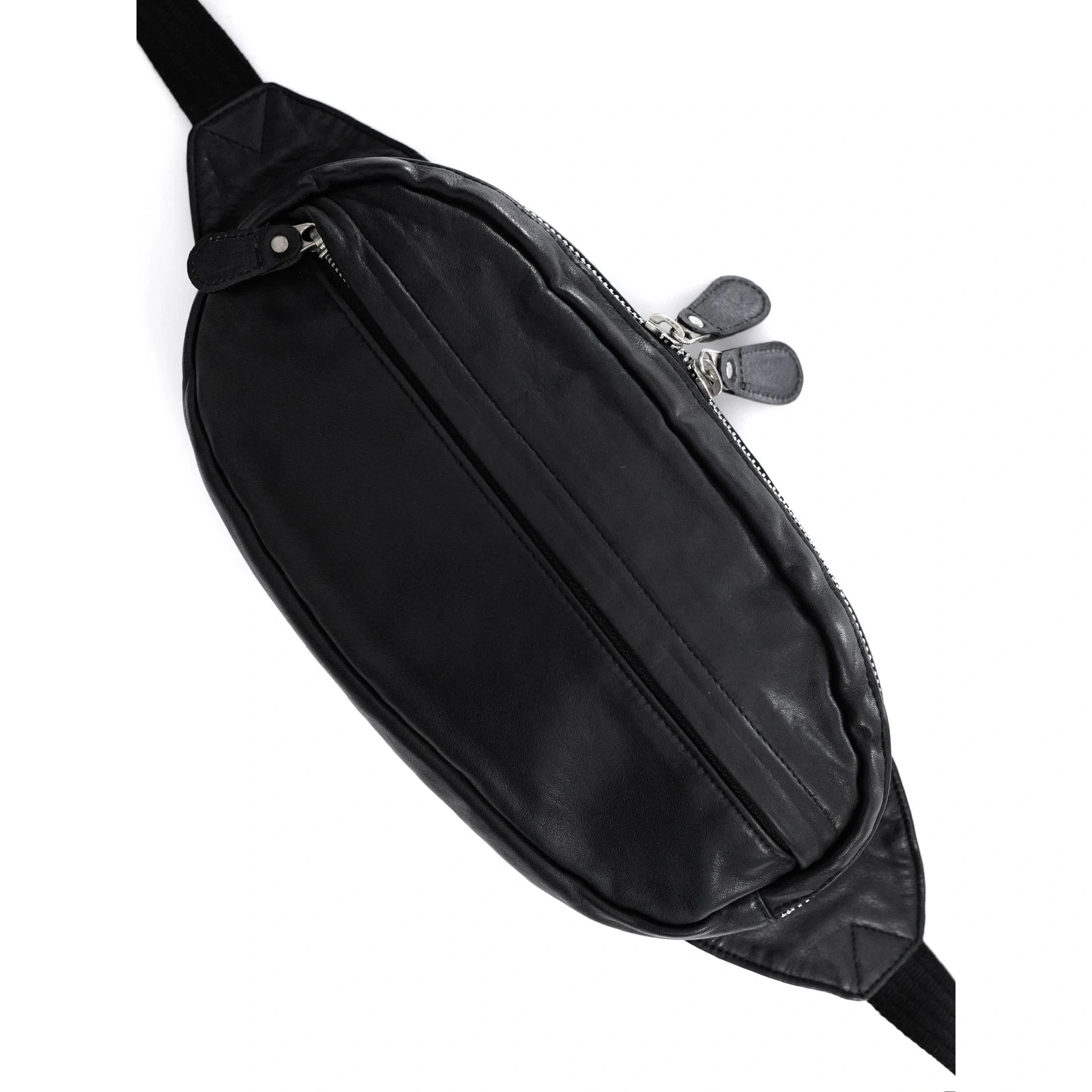 YOHJI YAMAMOTO Sac banane en cuir Noir vintage, passéist — photo 3