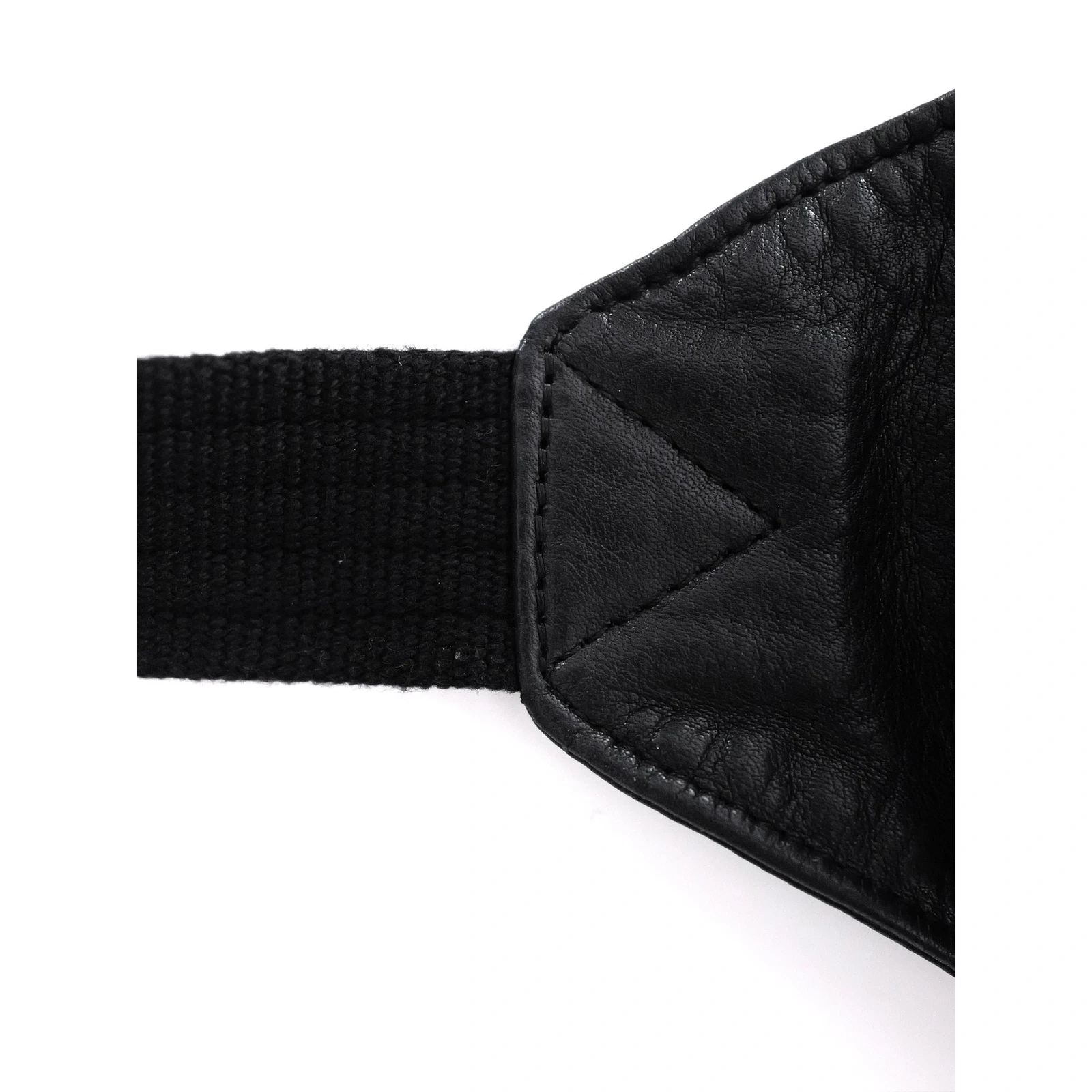YOHJI YAMAMOTO Sac banane en cuir Noir vintage, passéist — photo 7