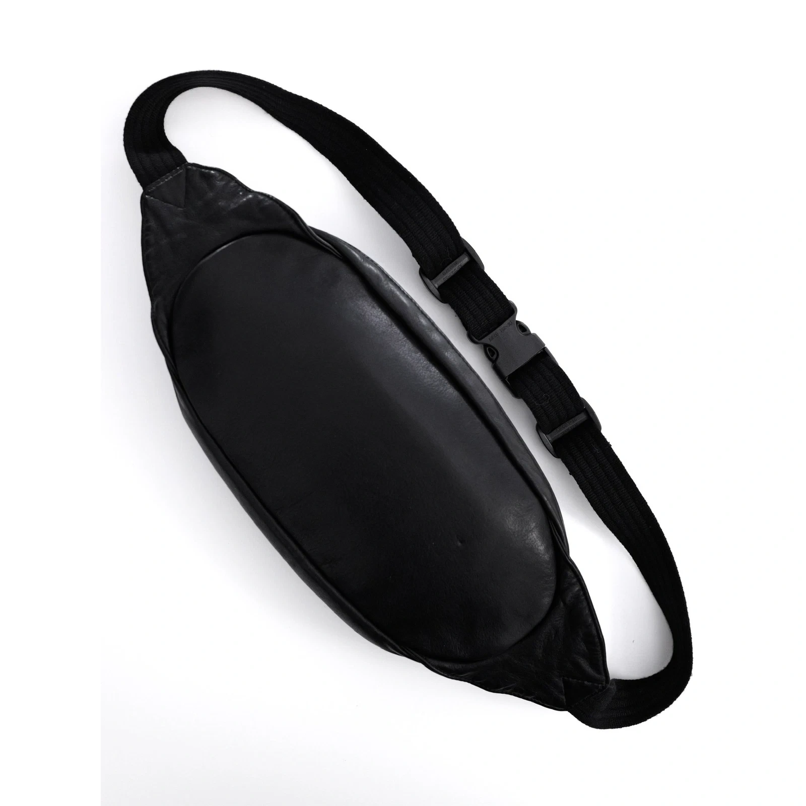 YOHJI YAMAMOTO Sac banane en cuir Noir vintage, passéist — photo 10