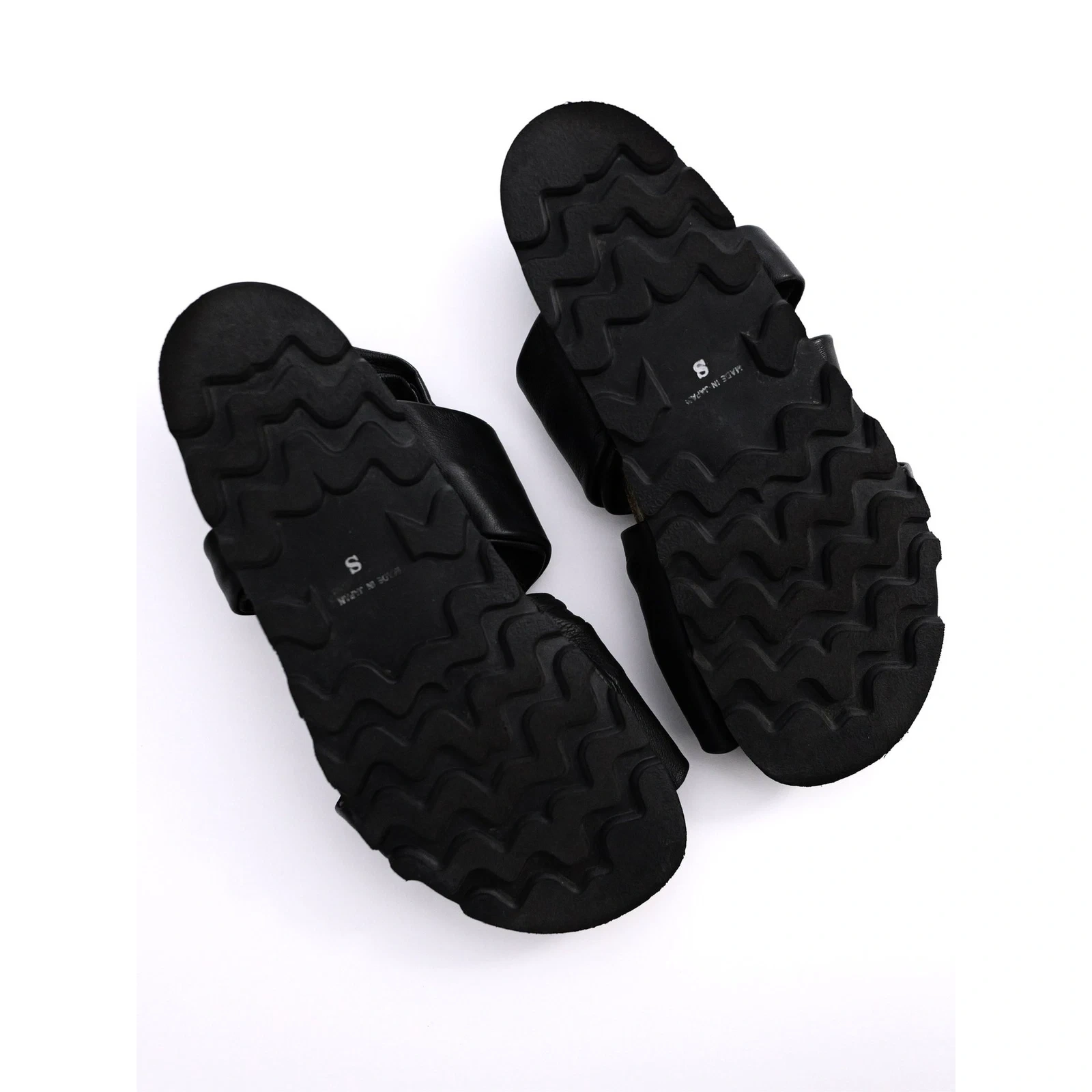 PLANTATION Leather mules Noir vintage, passéist — photo 11