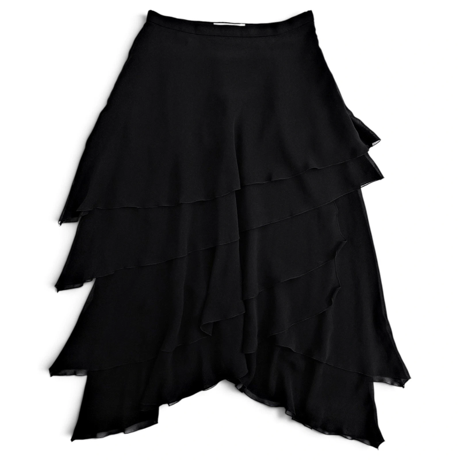 YOSHIKI HISHINUMA Jupe mi-longue Noir vintage, passéist — photo 1