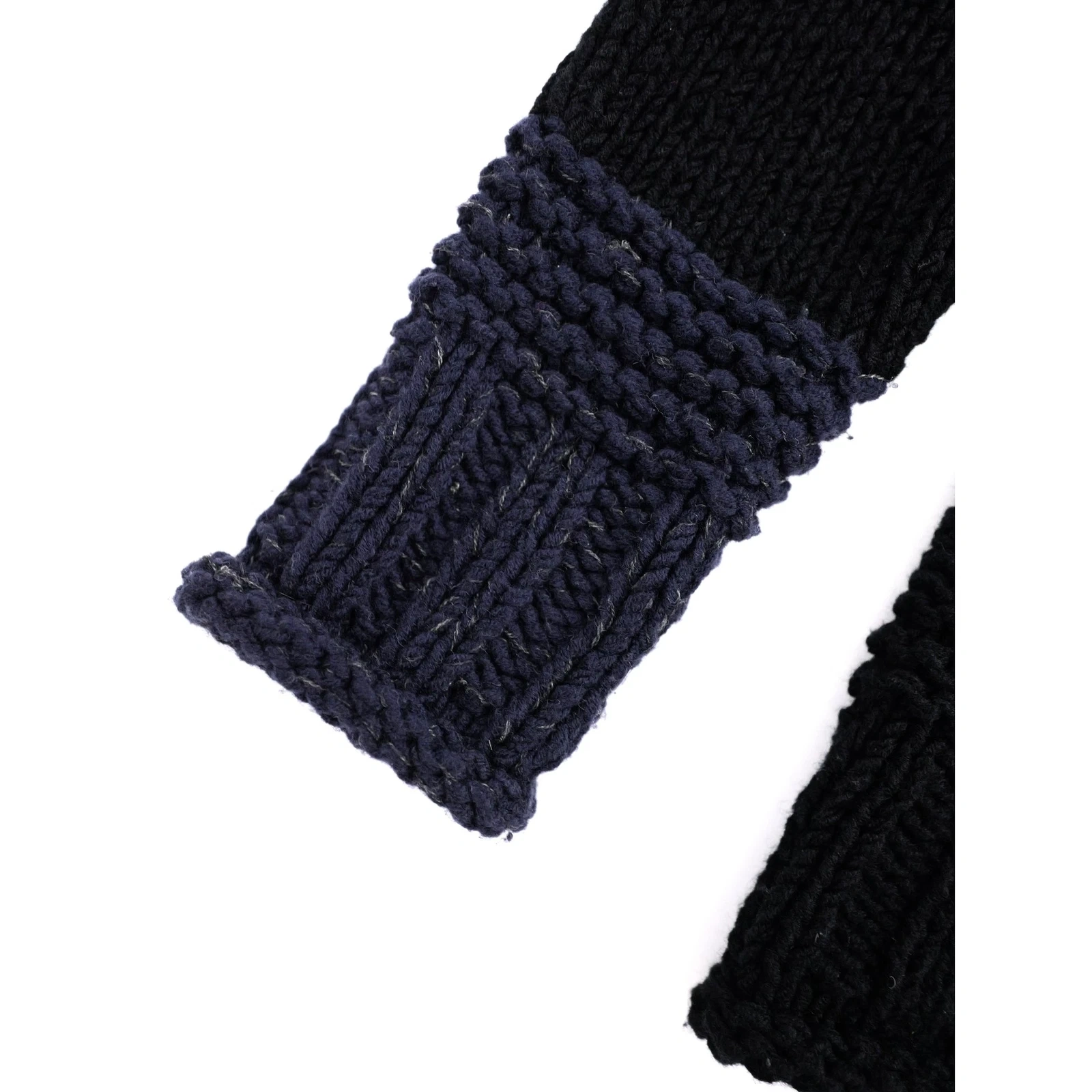 YOHJI YAMAMOTO Cardigan en laine Marine vintage, passéist — photo 13