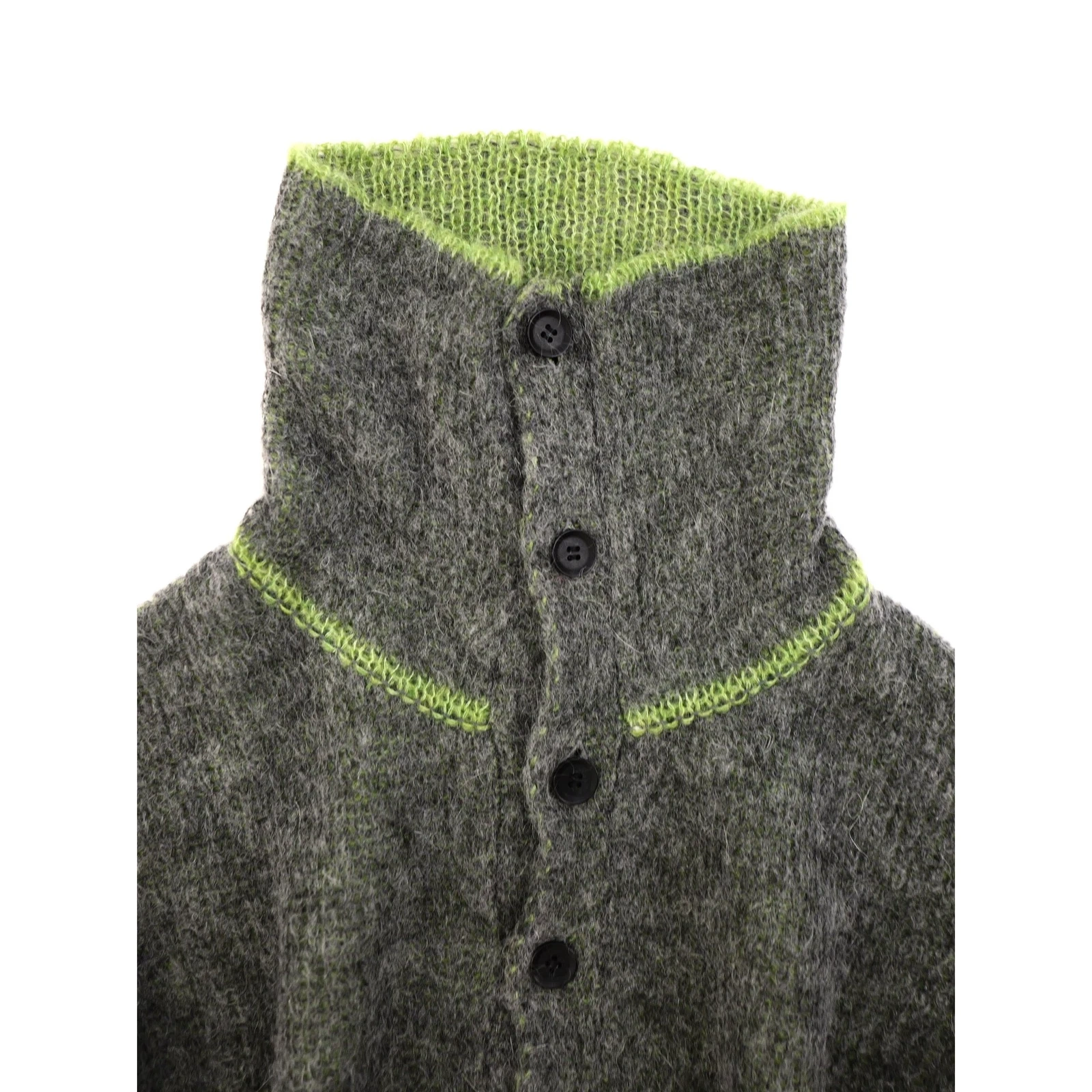 GROUND Y Veste longue en laine Gris vintage, passéist — photo 8