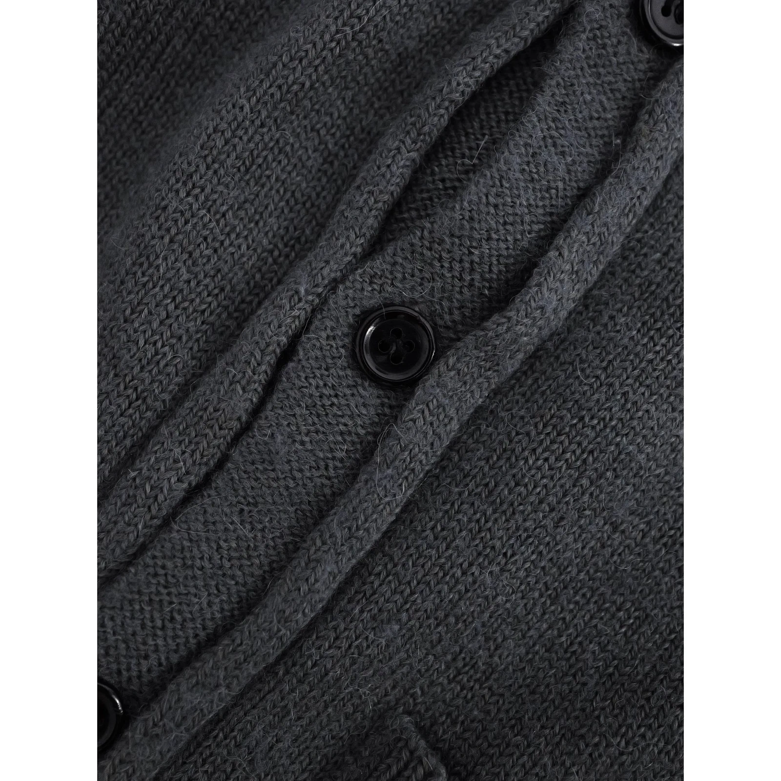 YOHJI YAMAMOTO Cardigan en laine Gris vintage, passéist — photo 5