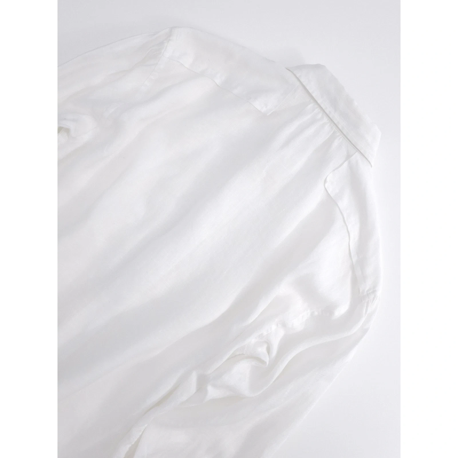 ISSEY MIYAKE Chemise en lin Blanc vintage, passéist — photo 14