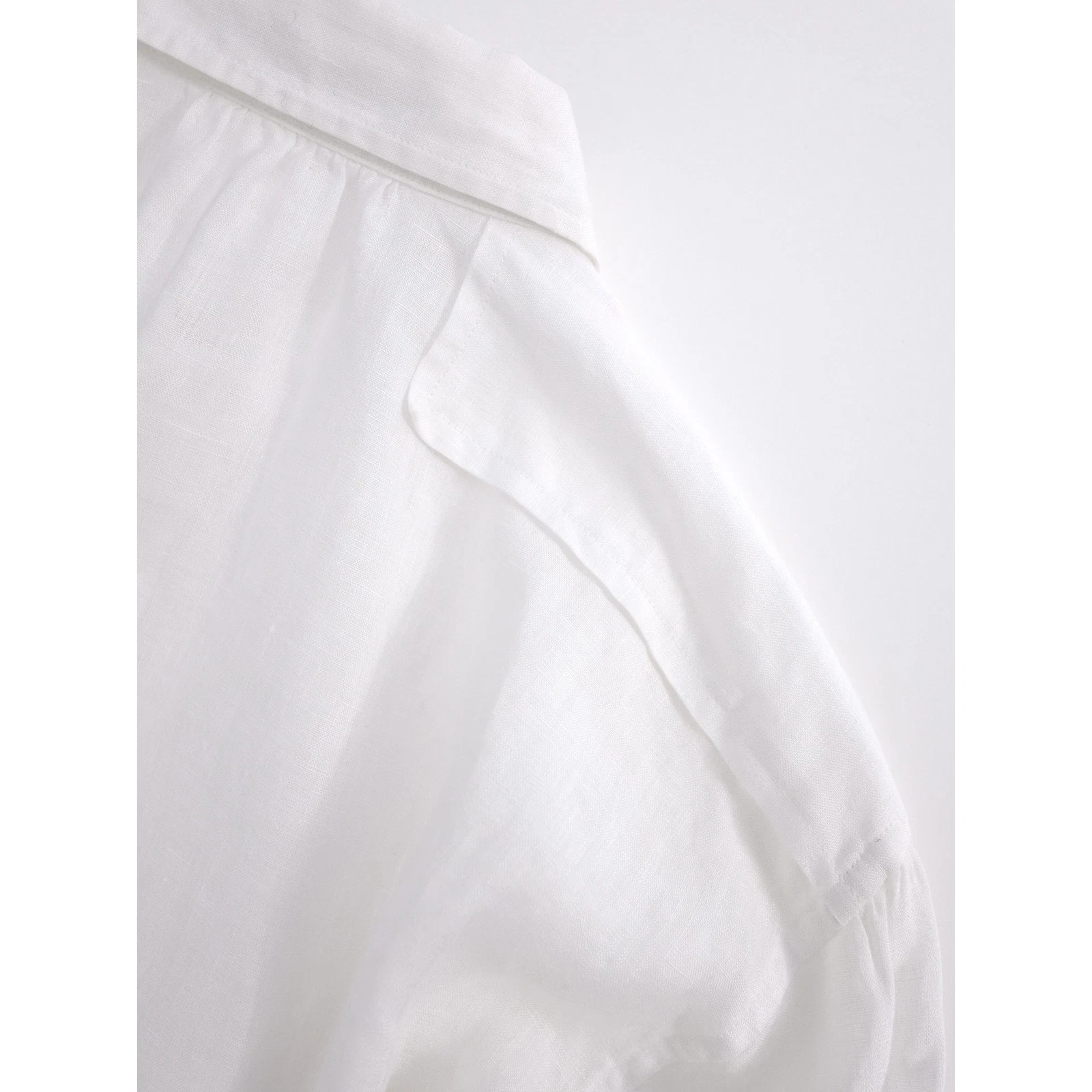ISSEY MIYAKE Chemise en lin Blanc vintage, passéist — photo 15