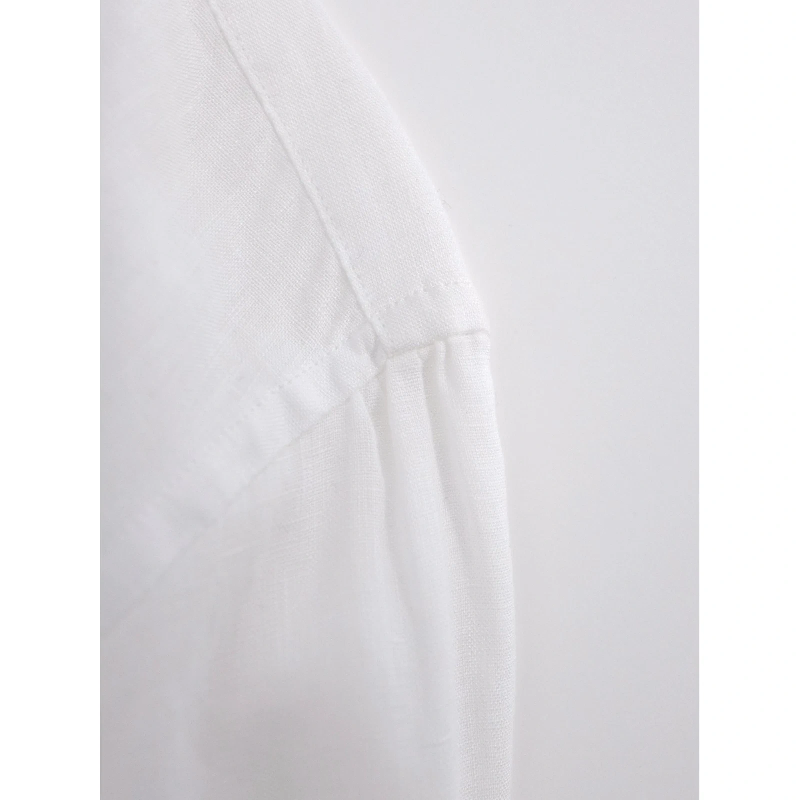 ISSEY MIYAKE Chemise en lin Blanc vintage, passéist — photo 6