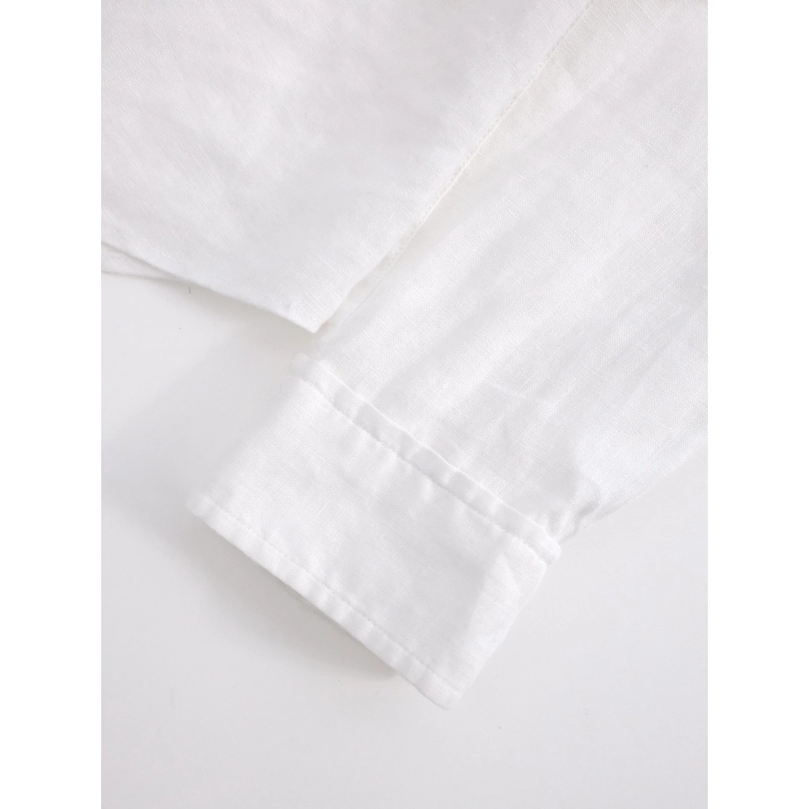 ISSEY MIYAKE Chemise en lin Blanc vintage, passéist — photo 7