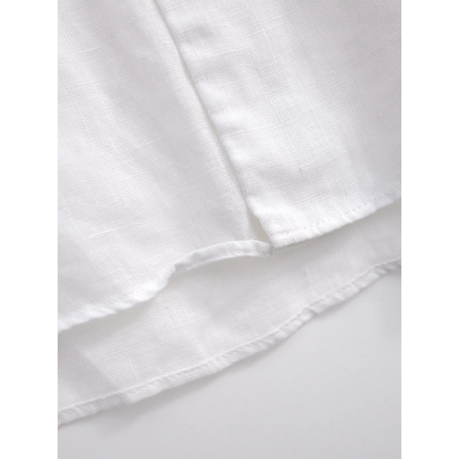 ISSEY MIYAKE Chemise en lin Blanc vintage, passéist — photo 9