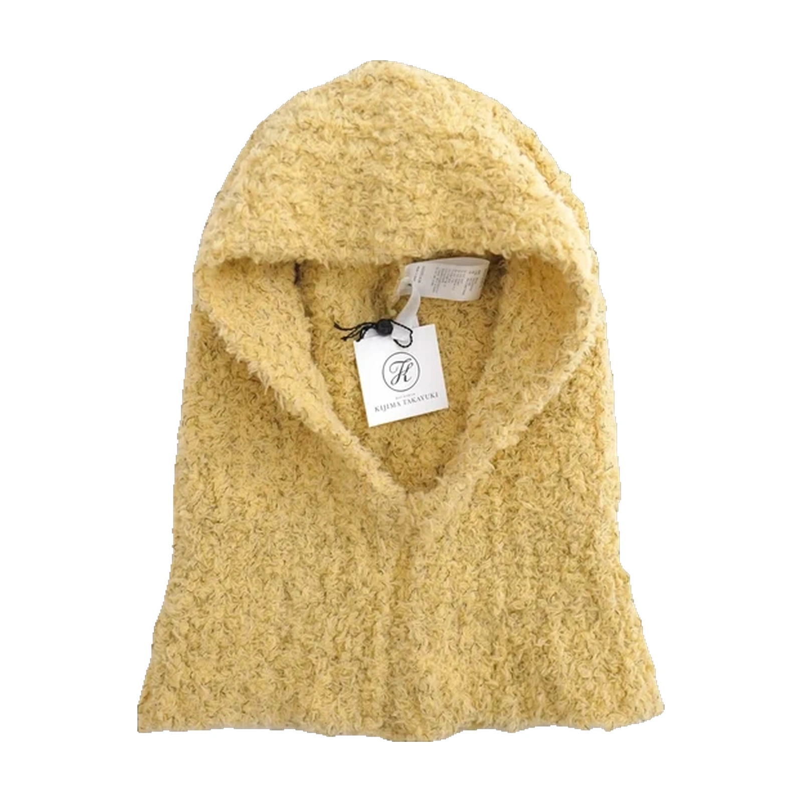 Cagoule laine jaune photo 1
