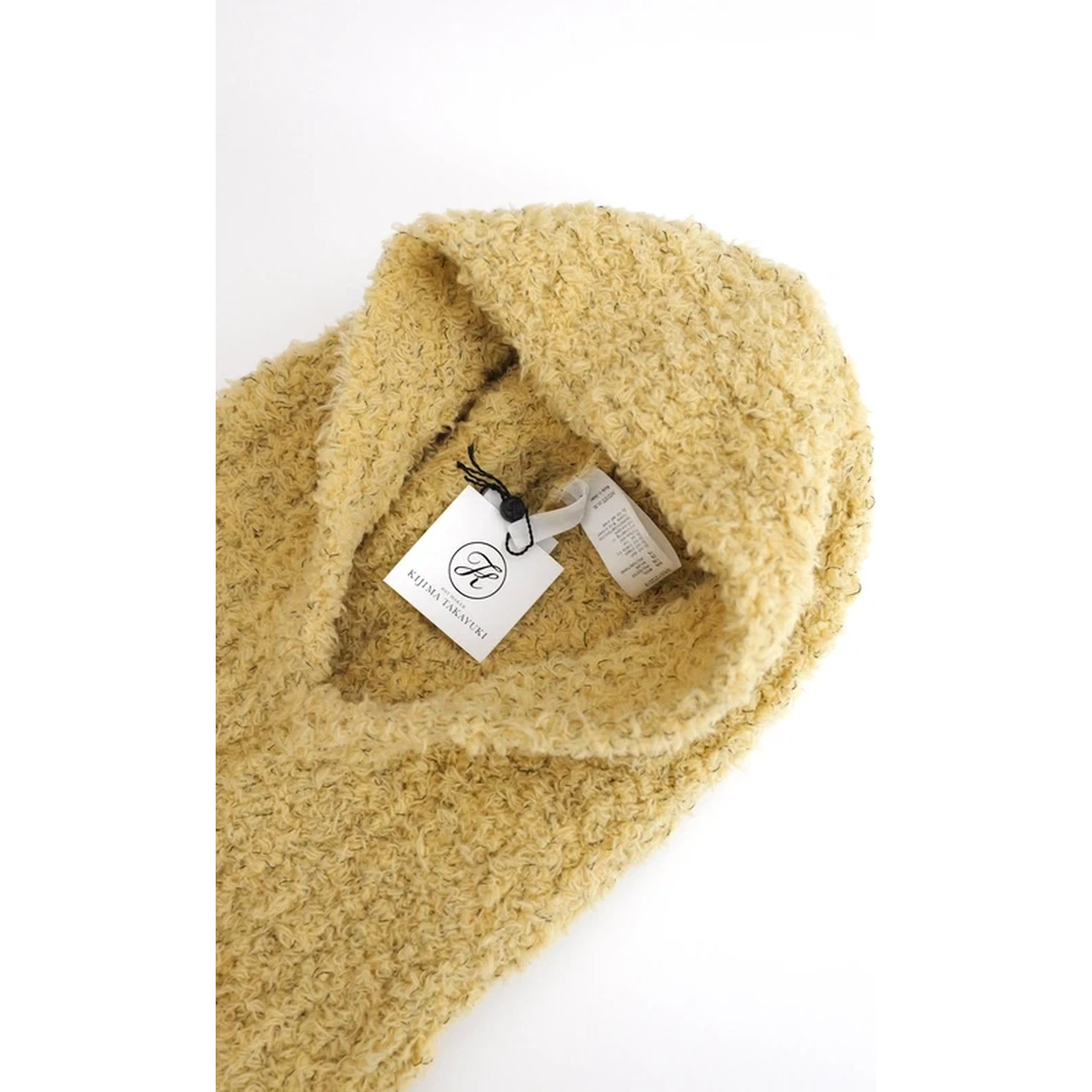 Cagoule laine jaune photo 3